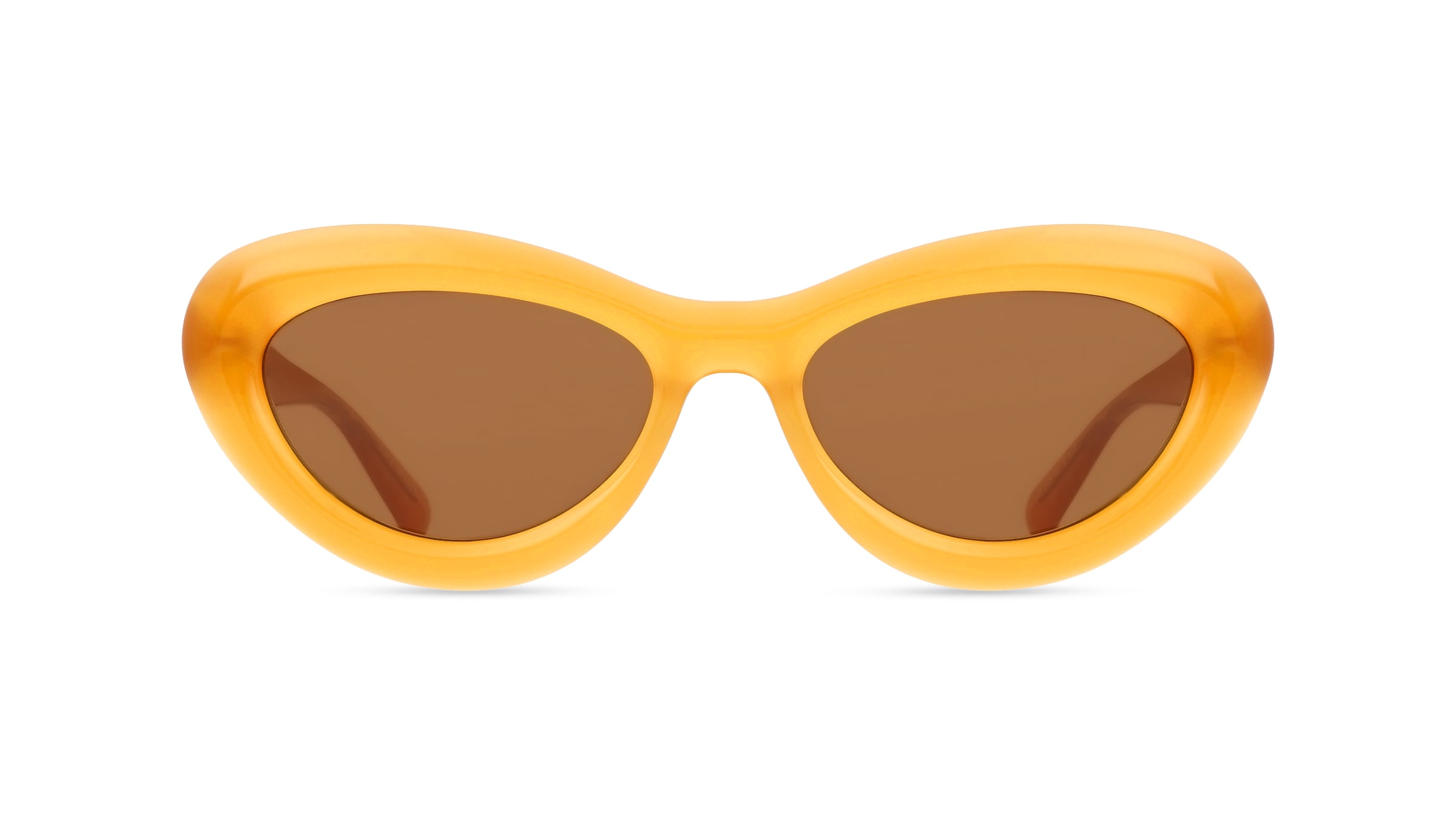 Fielmann LN 083 SUN FA ALBA Damen-Sonnenbrille Vollrand Cat Eye Acetat Extrudiert-Gestell, orange