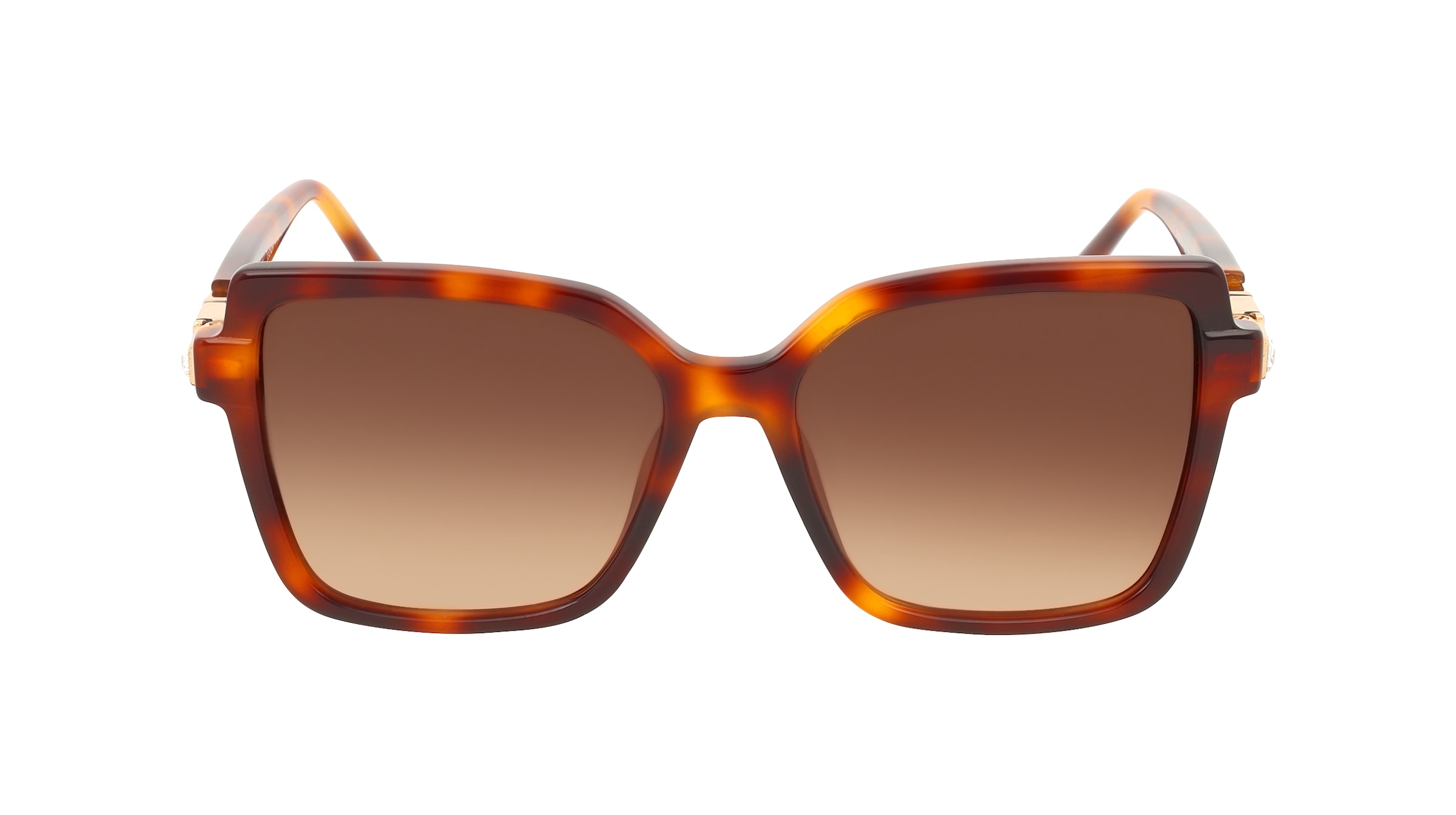 Escada SESF79S Damen-Sonnenbrille Vollrand Quadratisch Kunststoff-Gestell, braun