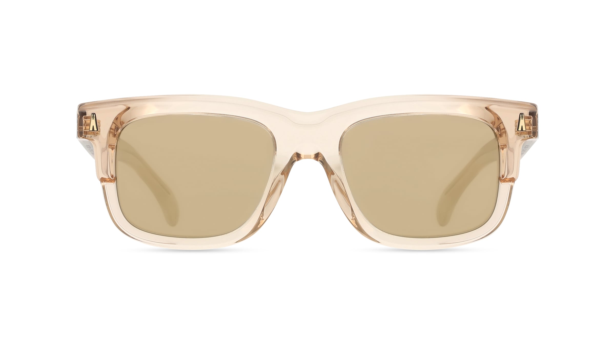 Moncler ME6004 CLARO Unisex-Sonnenbrille Vollrand Eckig Acetat-Gestell, gelb