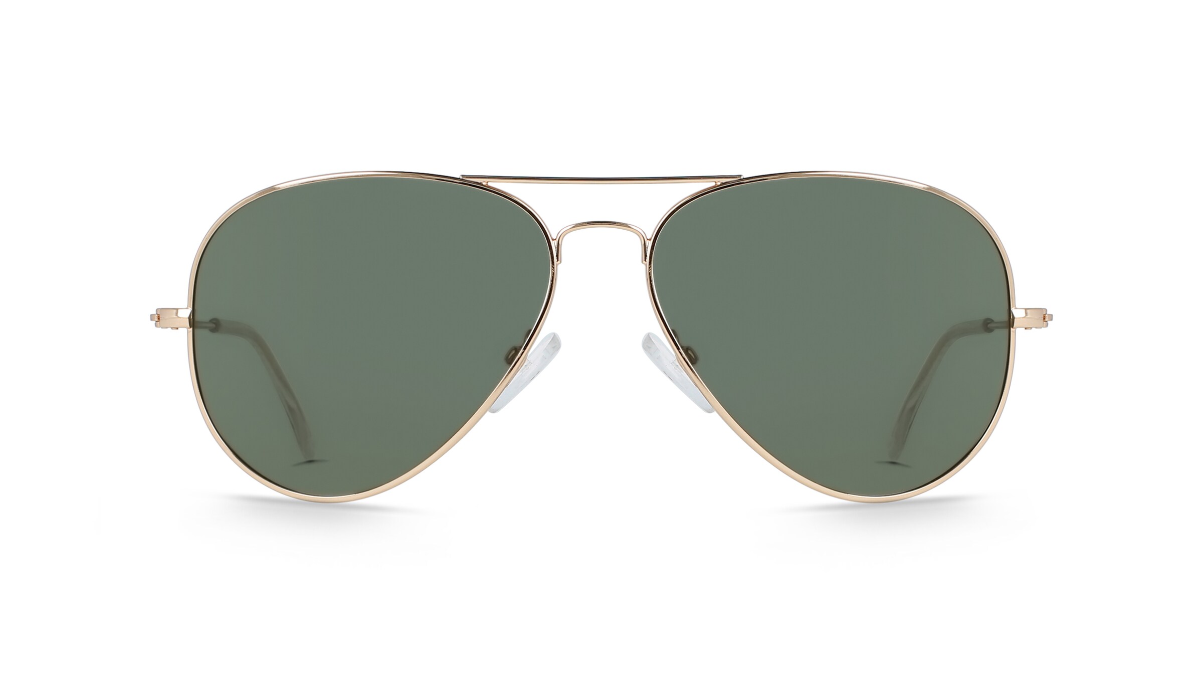 Fielmann BD 277 SUN CL Unisex-Sonnenbrille Vollrand Pilot Edelstahl-Gestell, gold