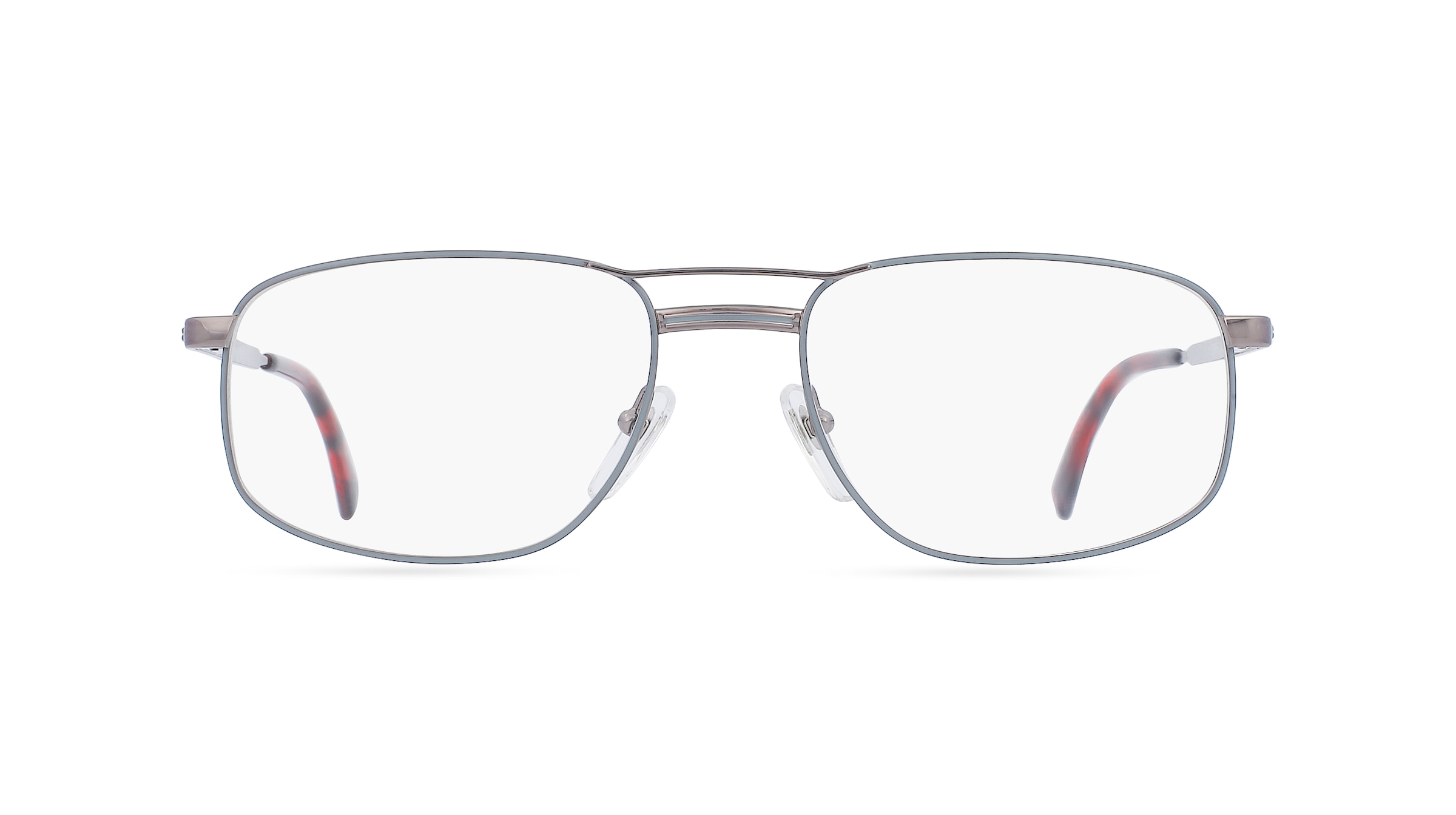 Fielmann OPH 9569 FLEX CL Herren-Brille inkl. Gläser Vollrand Eckig Metall-Gestell 52mm/18mm/135mm, grau