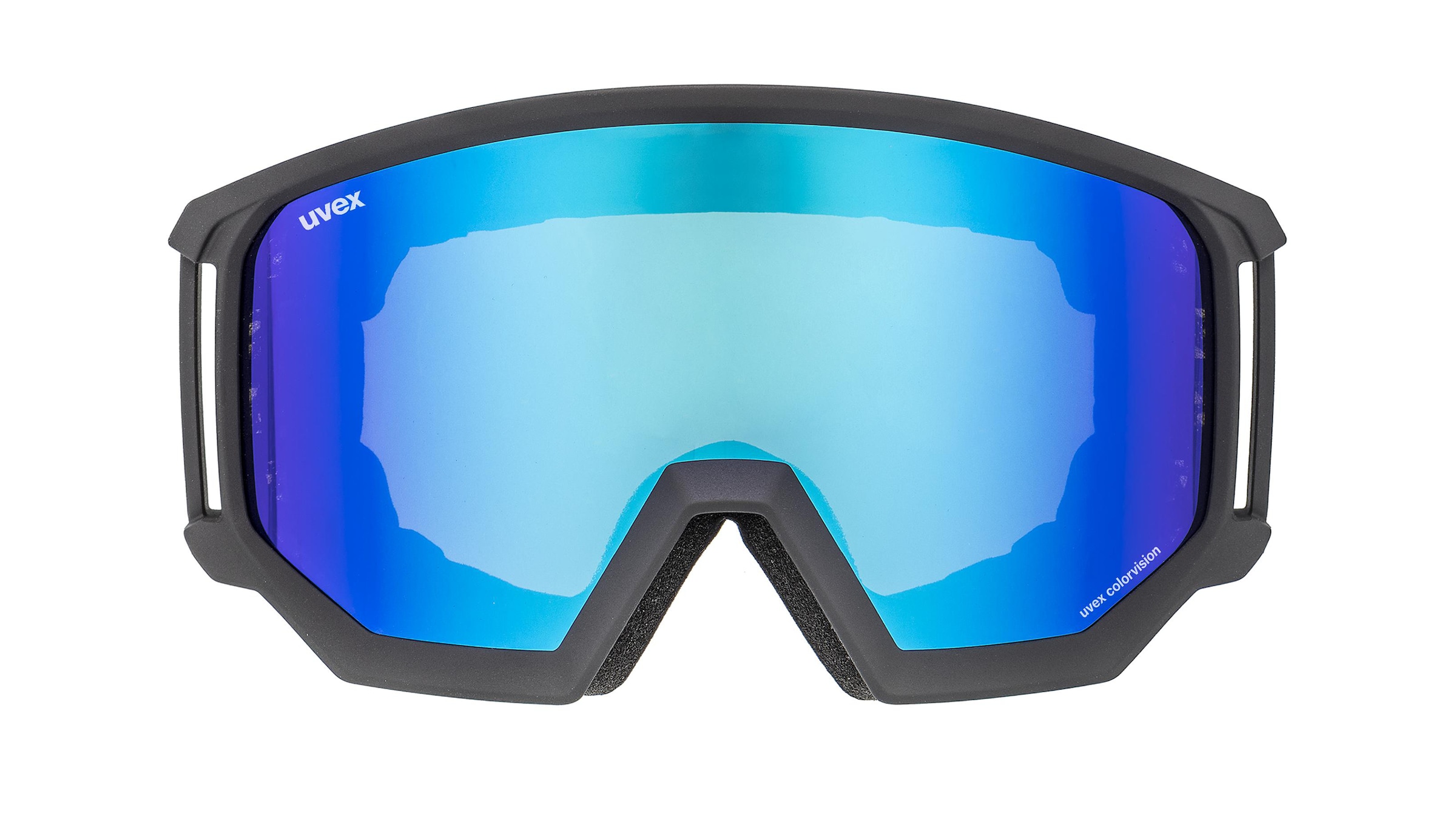 Uvex ATHLETIC CV OTG  Unisex-Skibrille Vollrand Monoscheibe Kunststoff-Gestell, schwarz