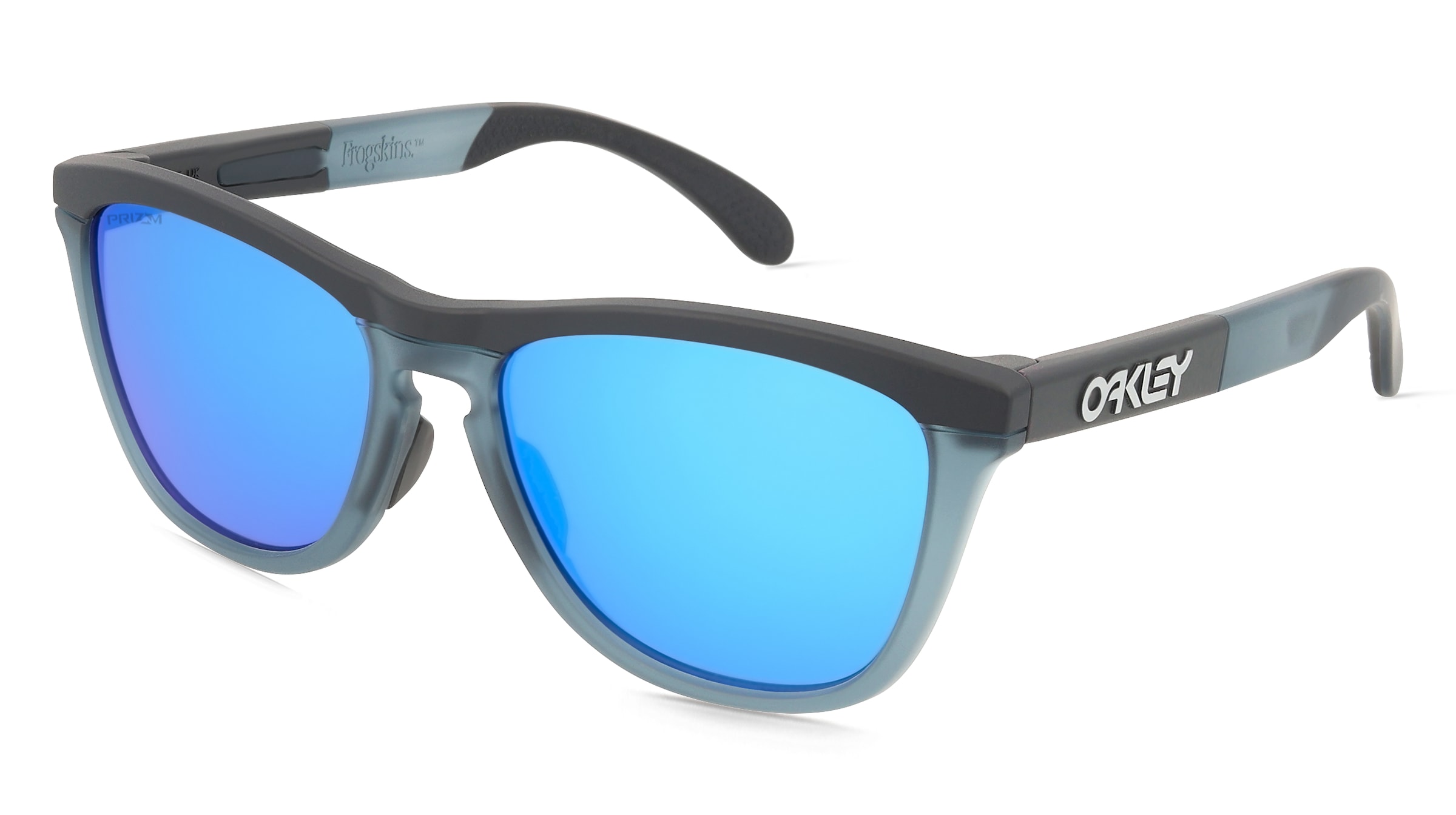 Oakley OO9284 FROGSKINS RANGE Herren-Sonnenbrille Vollrand Rund Kunststoff-Gestell, Schwarz