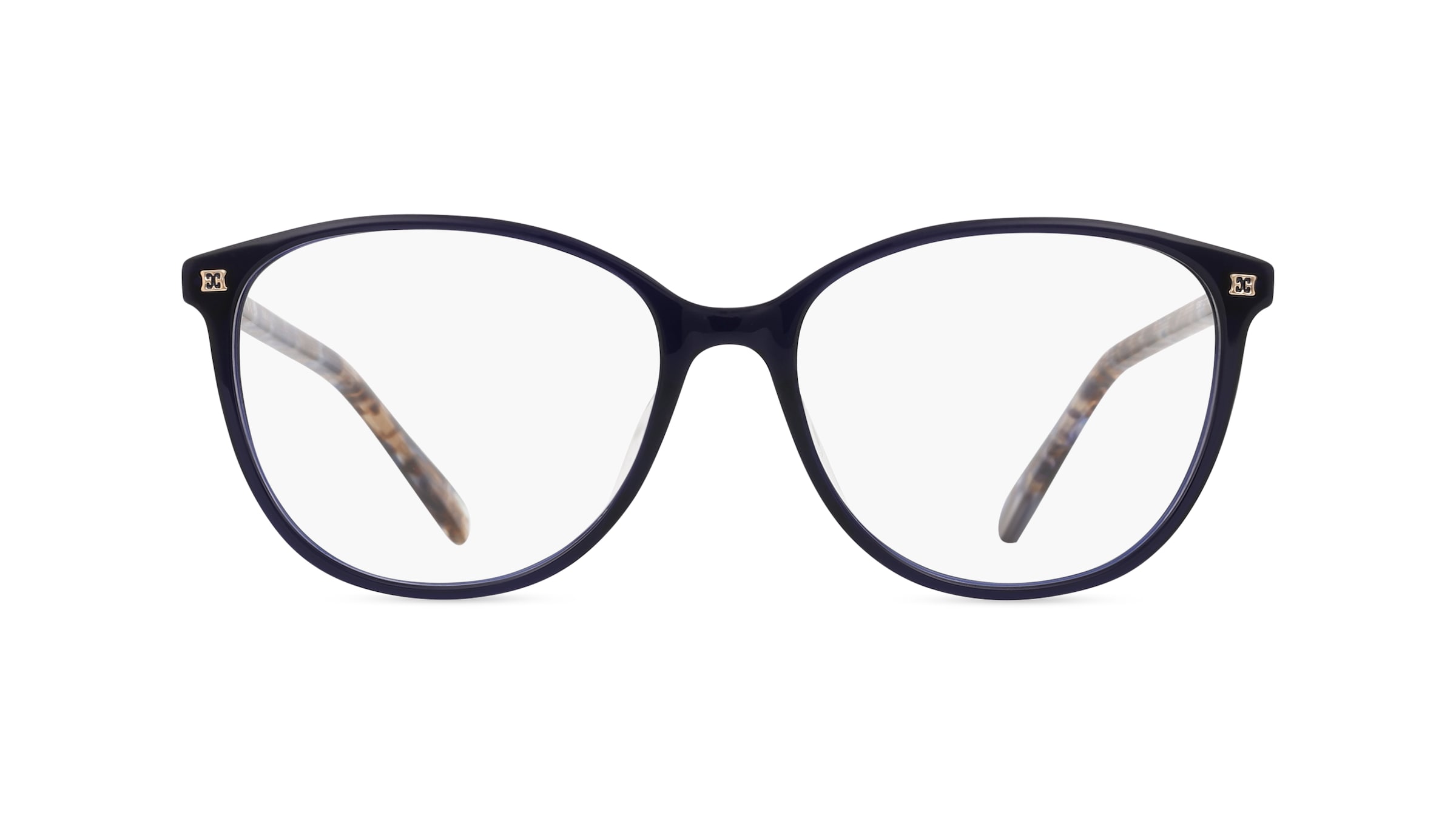 Escada VES459 Damen-Brille inkl. Gläser Vollrand Oval Acetat-Gestell 54mm/16mm/135mm, schwarz