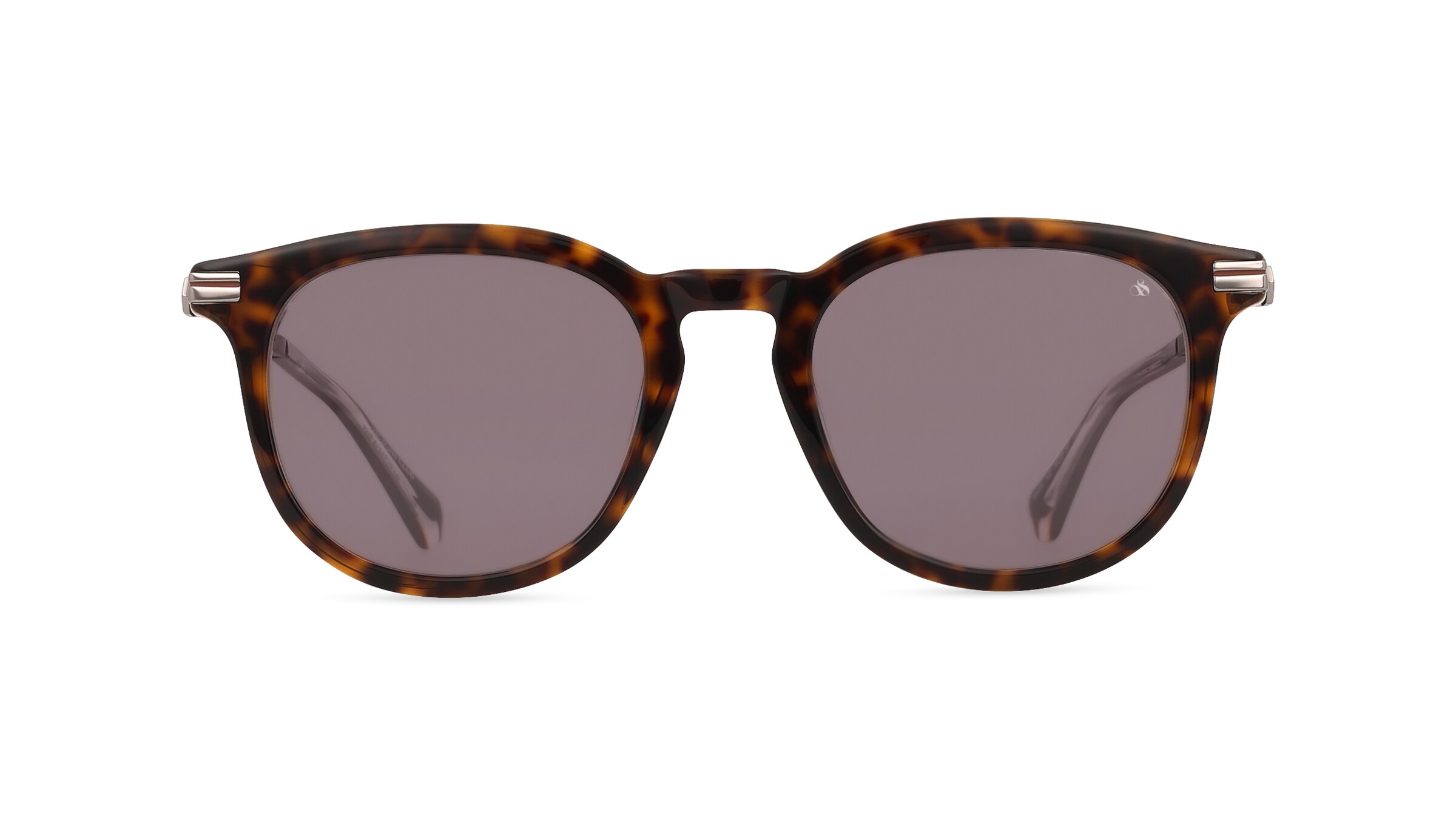 Scotch & Soda 8024 Herren-Sonnenbrille Vollrand Rund Acetat-Gestell, braun