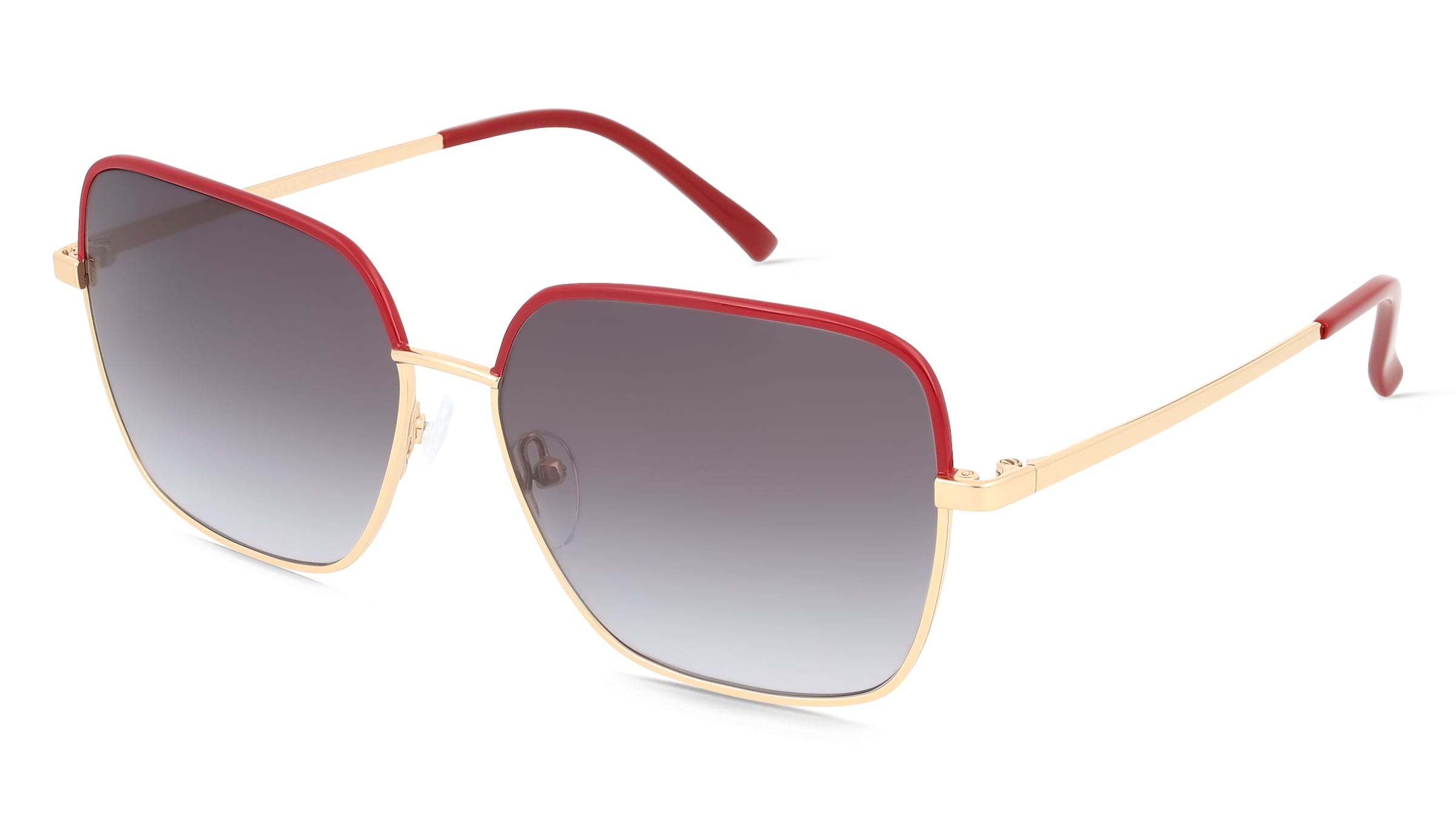 Fielmann BD 480 SUN FA EMILIE Damen-Sonnenbrille Vollrand Quadratisch Edelstahl-Gestell, Gold