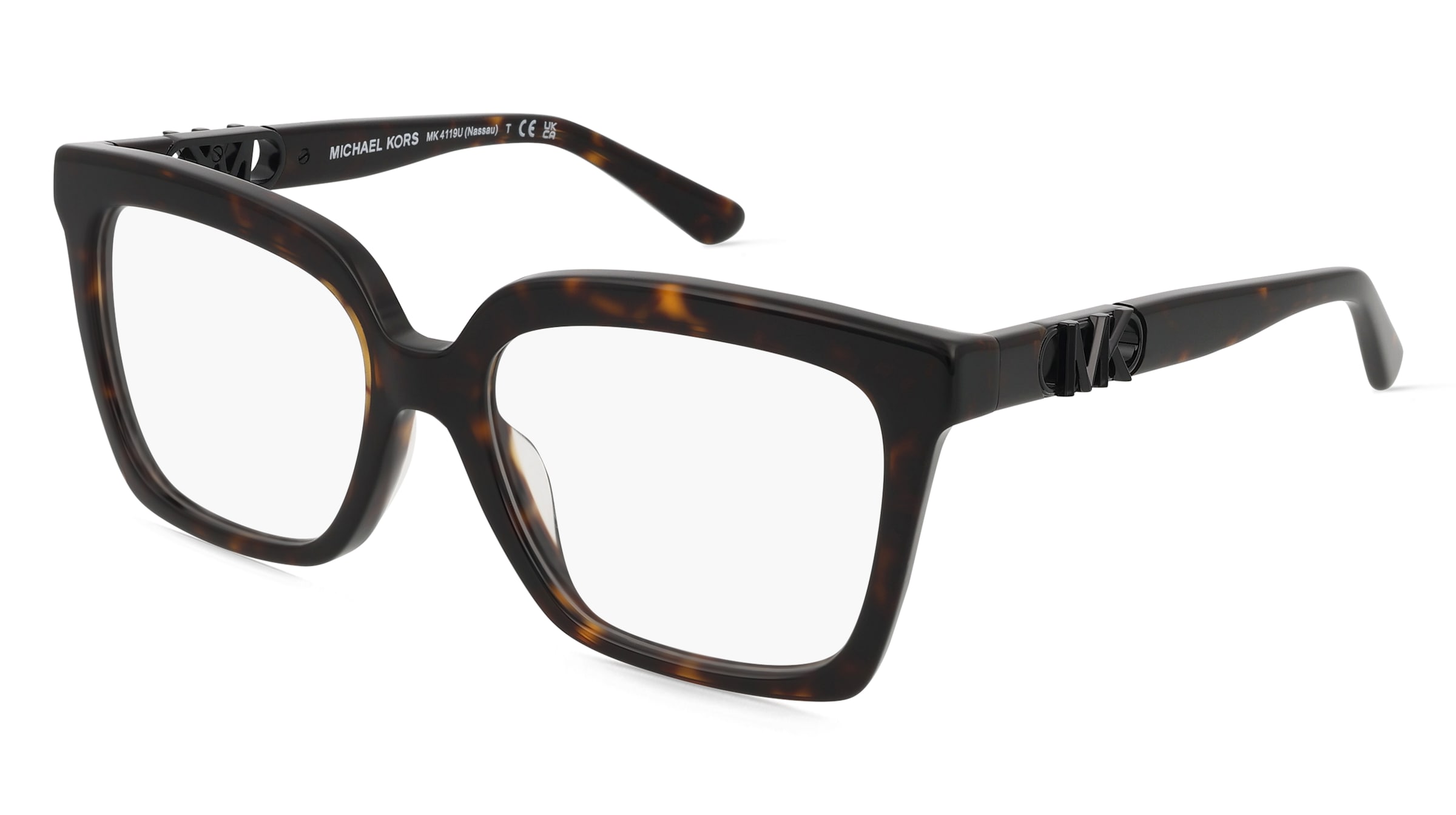 Michael Kors 0MK4119U NASSAU Damen-Brille inkl. Gläser Vollrand Quadratisch Acetat-Gestell 53/17/140, Grün
