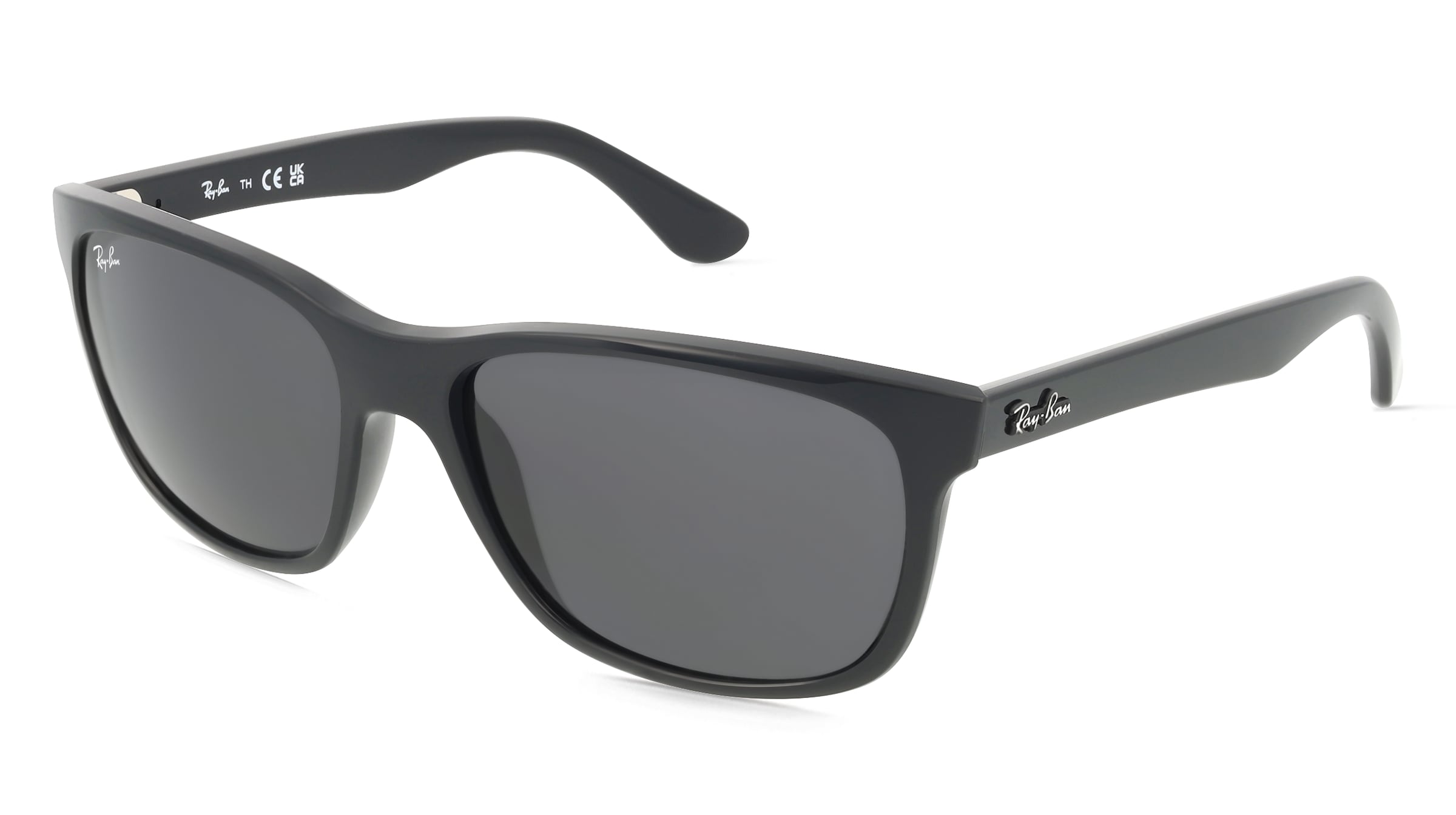 Ray-Ban RB 4181 Herren-Sonnenbrille Vollrand Quadratisch Kunststoff-Gestell, Schwarz