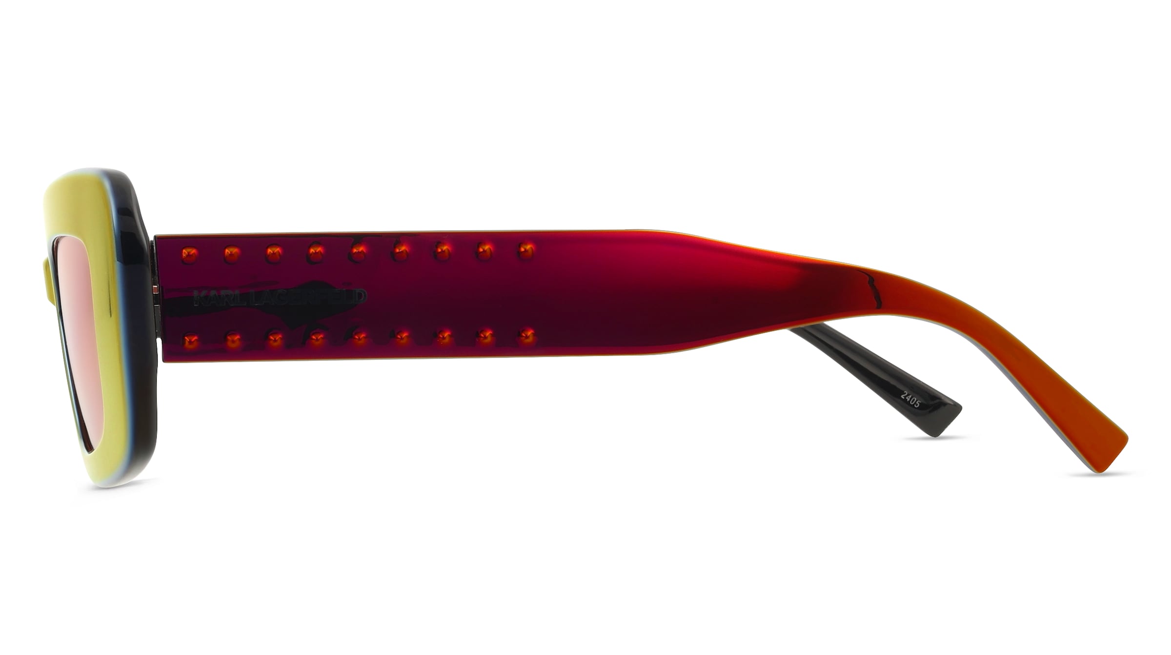 Thumbnail - Karl Lagerfeld KL6164S Damen-Sonnenbrille Vollrand Eckig Kunststoff-Gestell, rot