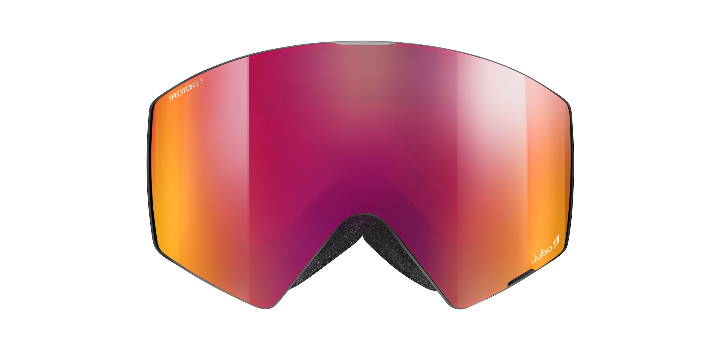 Julbo J7761 Herren-Skibrille Vollrand Monoscheibe Kunststoff-Gestell, rot