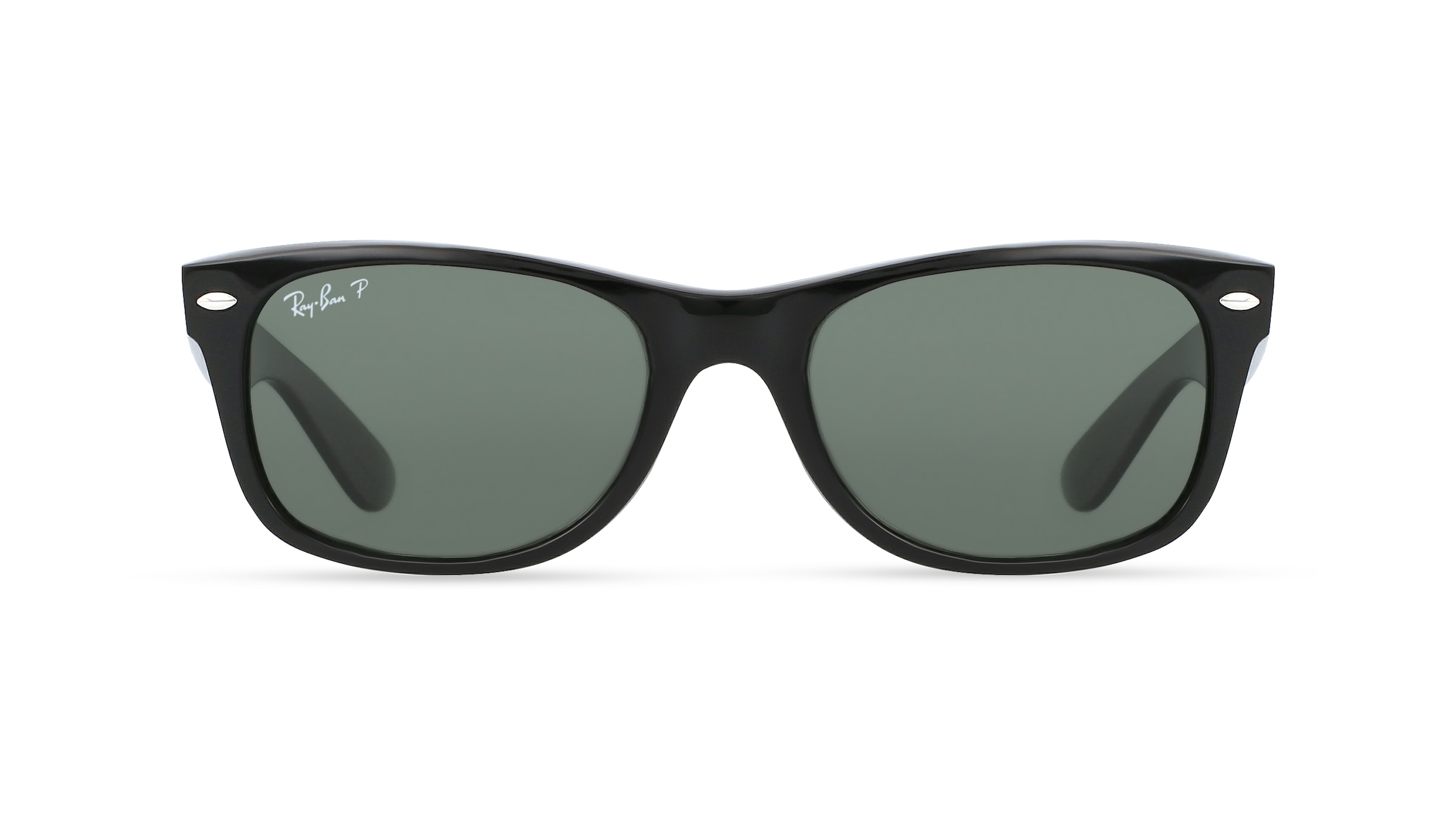 Ray-Ban RB 2132 NEW WAYFARER Unisex-Sonnenbrille Vollrand Eckig Kunststoff-Gestell, schwarz