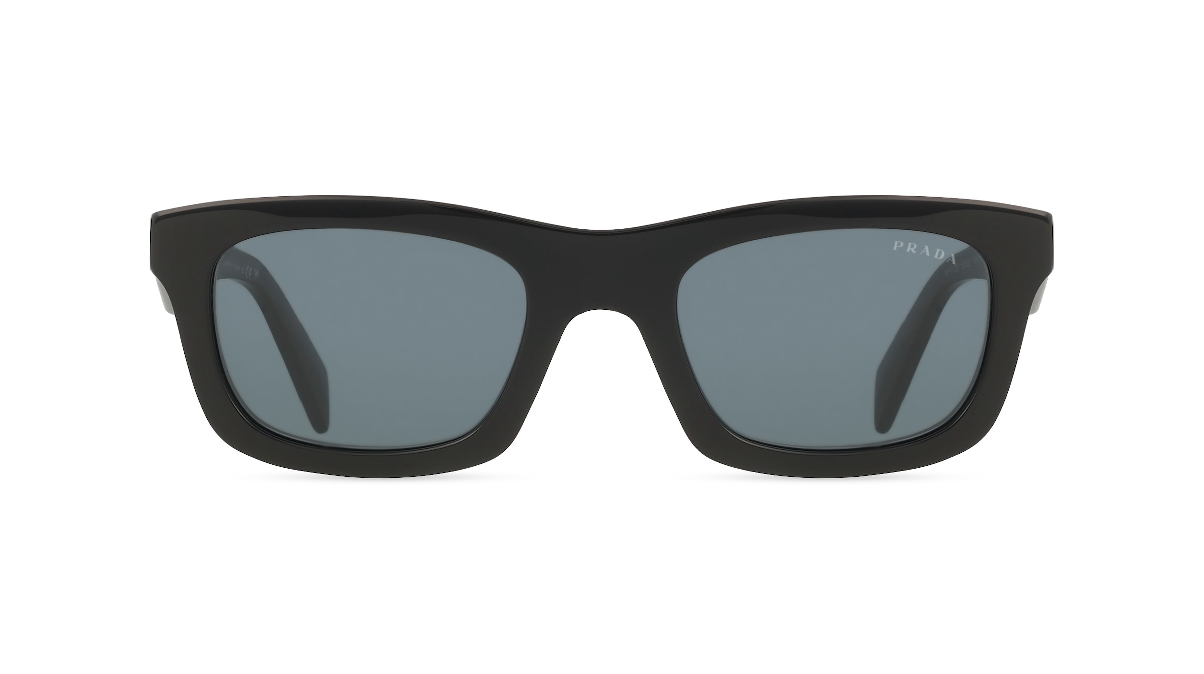 Prada 0PR C06S Damen-Sonnenbrille Vollrand Pilot Acetat-Gestell, schwarz