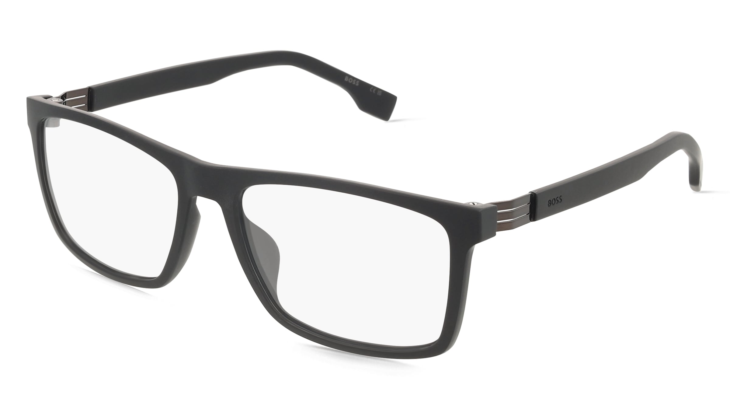 Boss 1701/G Herren-Brille inkl. Gläser Vollrand Eckig Kunststoff-Gestell 57/17/150, Schwarz