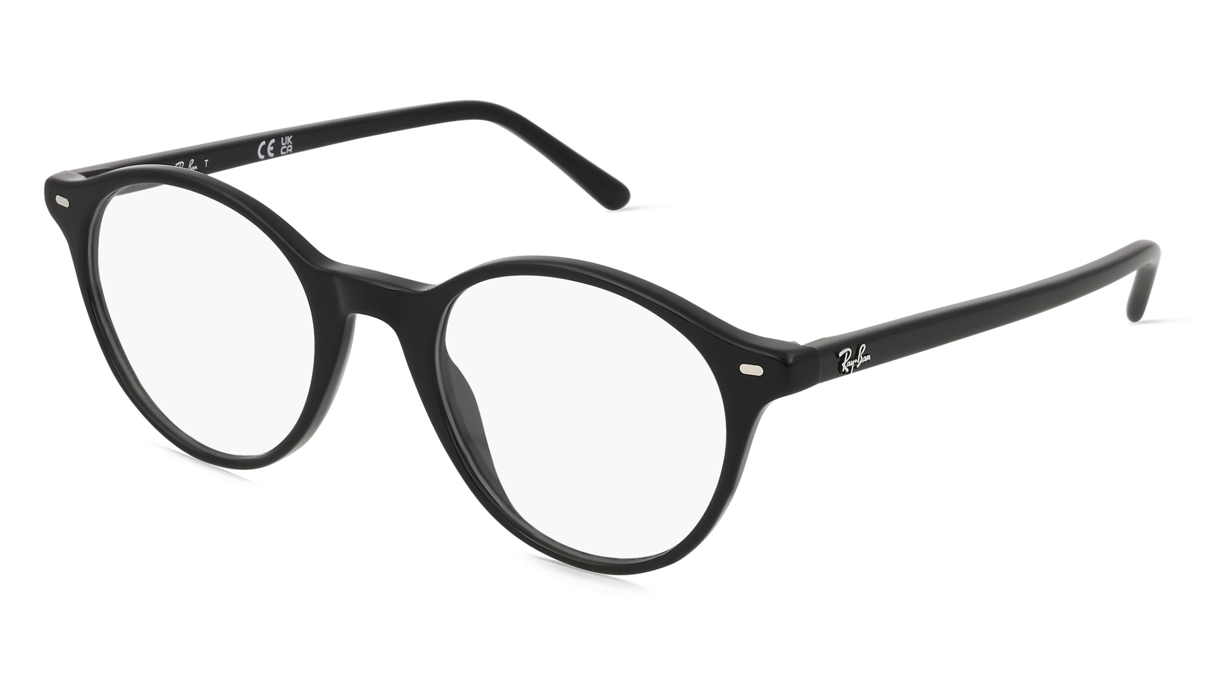 Ray-Ban 0RX5430 BERNARD Unisex-Brille inkl. Gläser Vollrand Panto Acetat-Gestell 49/21/145, Schwarz