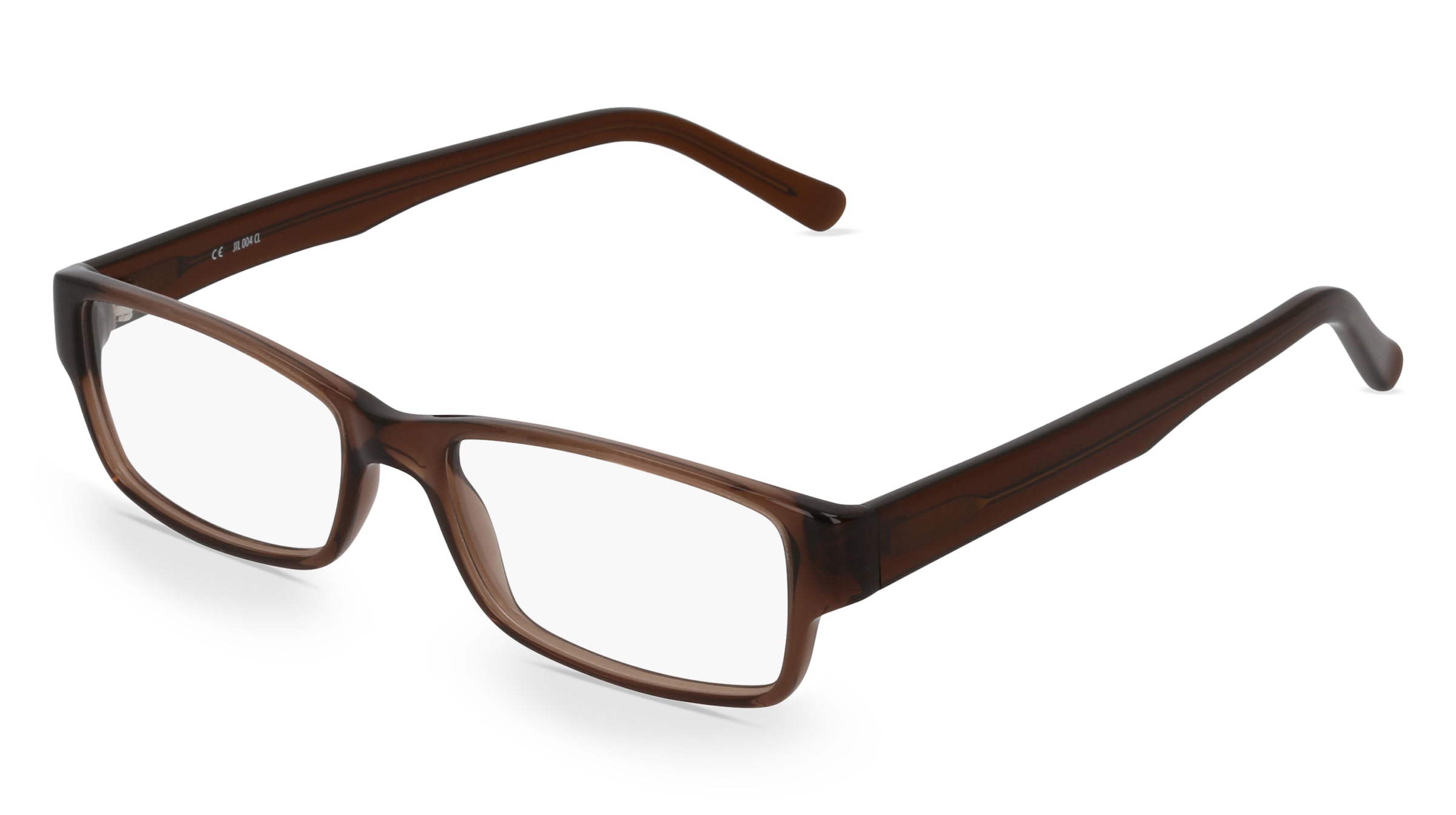 Fielmann JIL 004 CL Herren-Brille inkl. Gläser Vollrand Quadratisch Acetat-Gestell 52/16/140, Braun