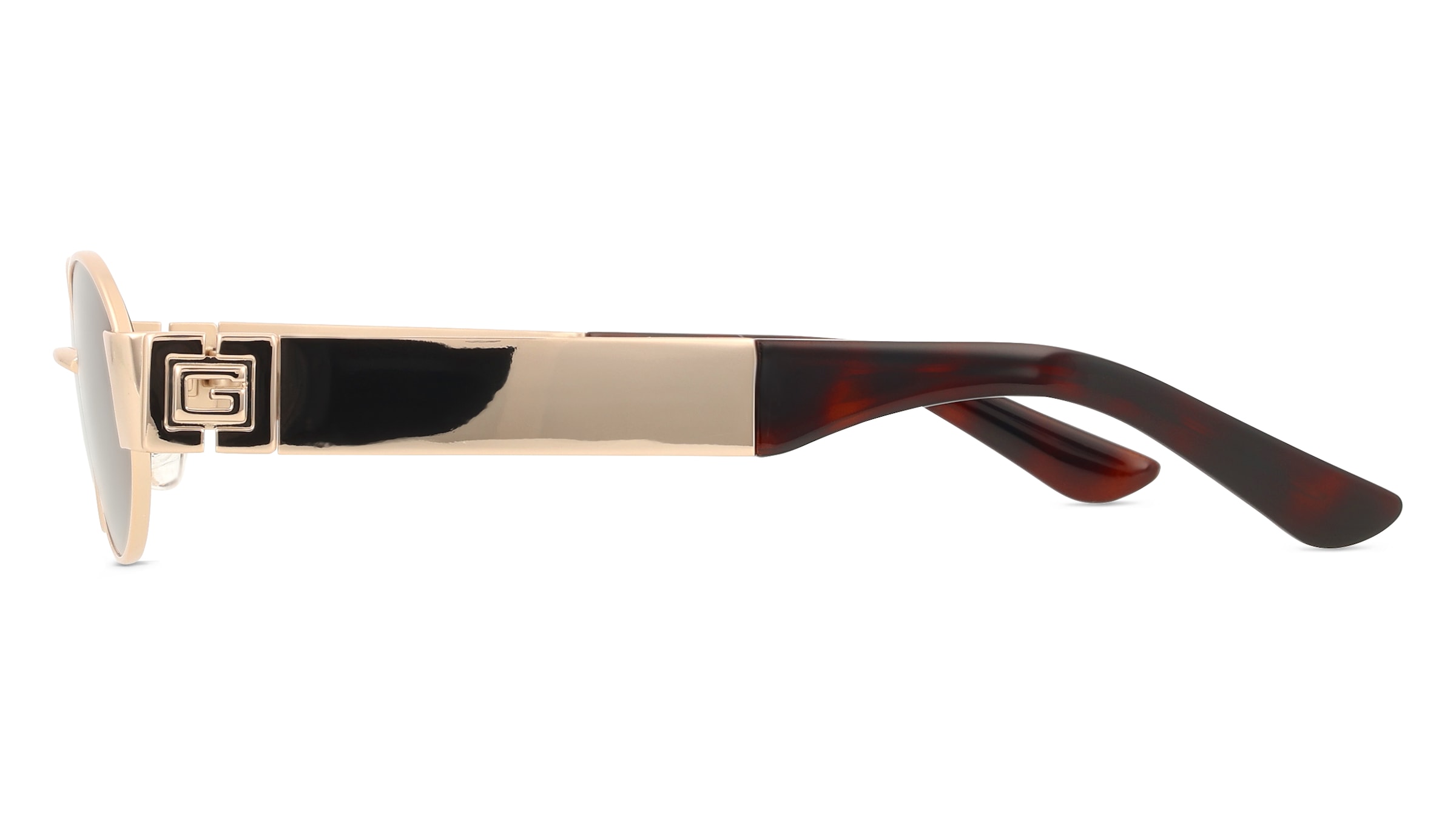 Thumbnail - Guess GU00262 Damen-Sonnenbrille Vollrand Oval Metall-Gestell, gold