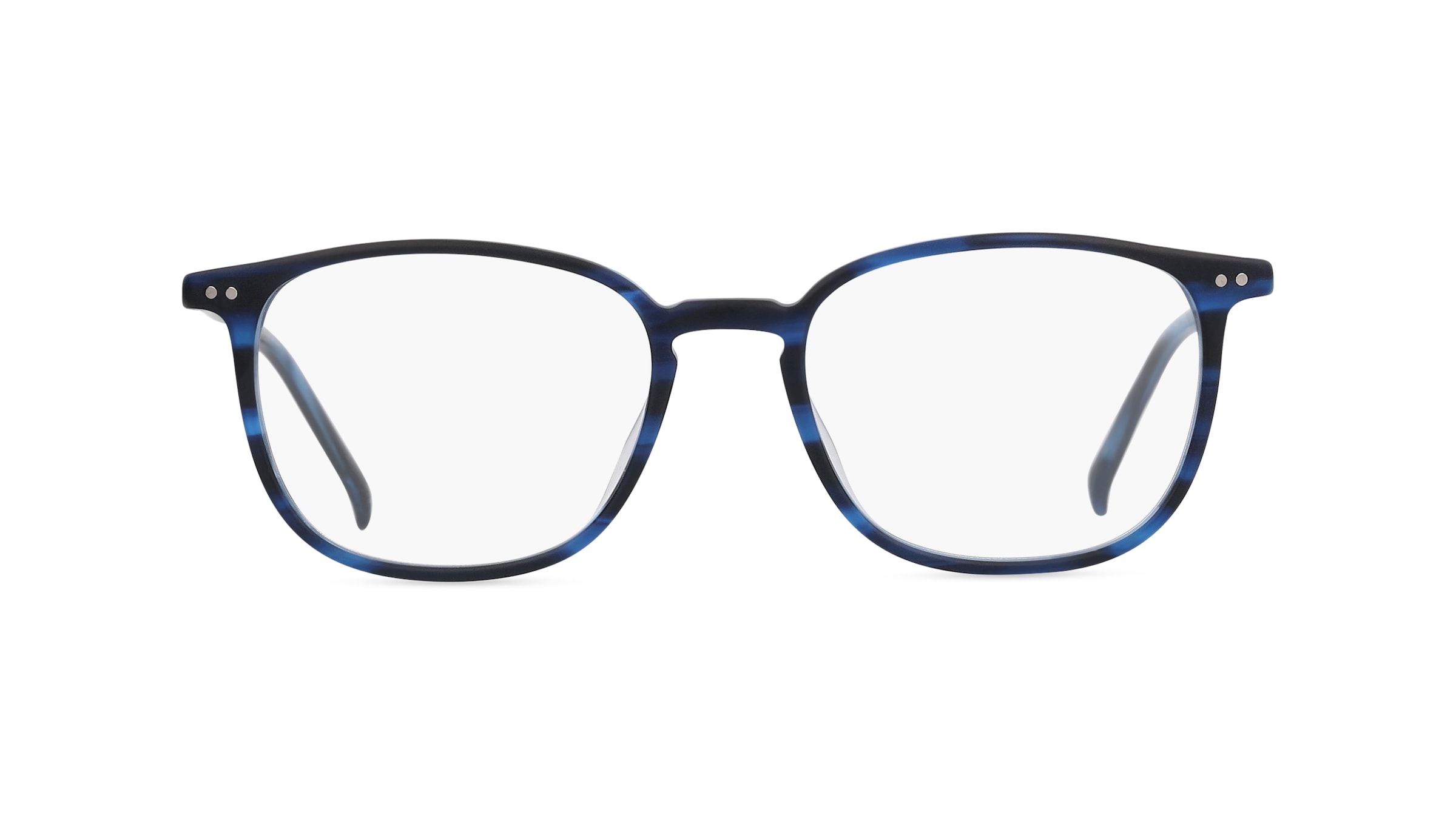 Fielmann MI 051 FLEX CL Unisex-Brille inkl. Gläser Vollrand Eckig Acetat-Gestell 48mm/17mm/140mm, blau