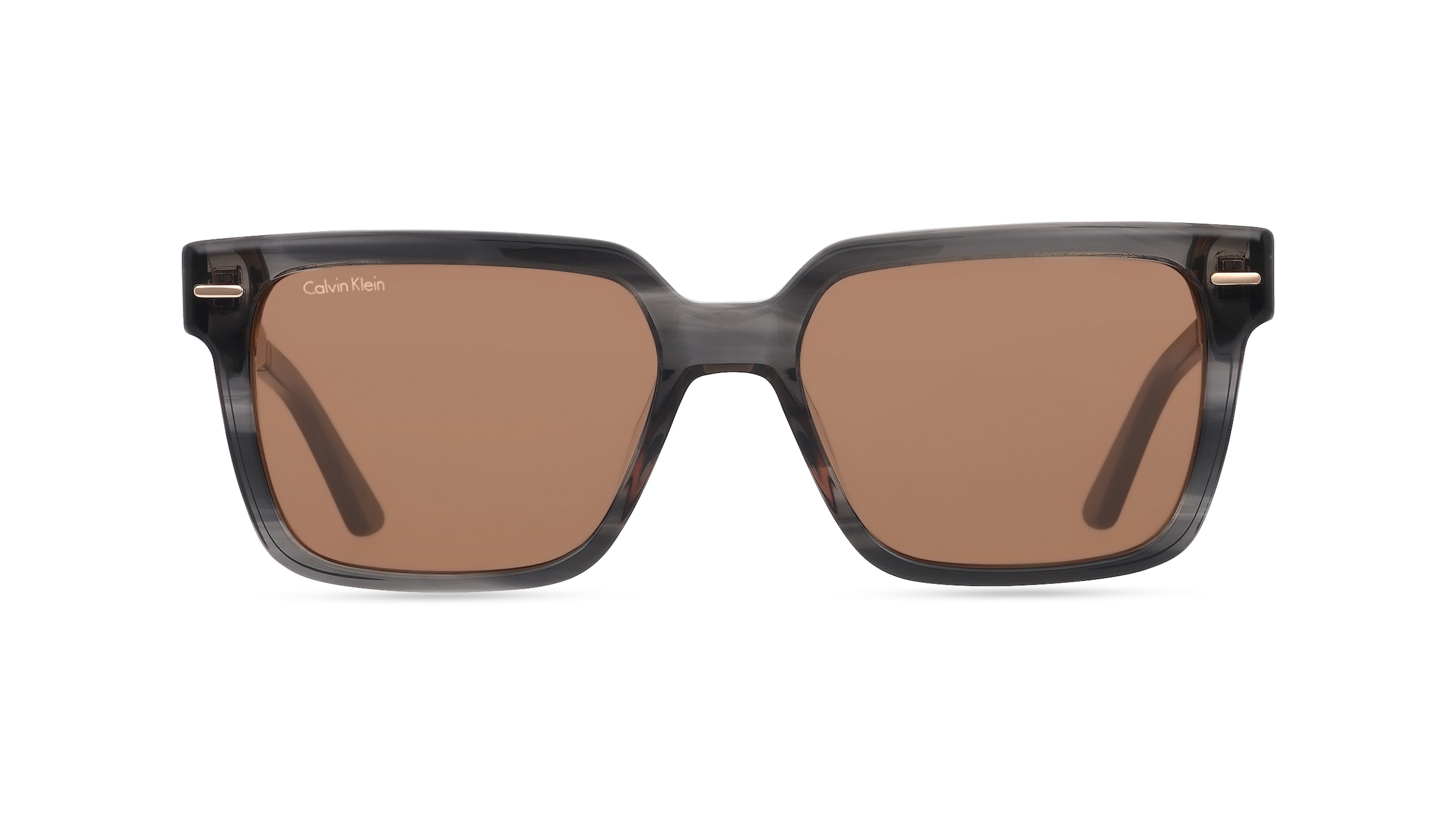 Calvin Klein CK22535S Herren-Sonnenbrille Vollrand Eckig Kunststoff-Gestell, grau