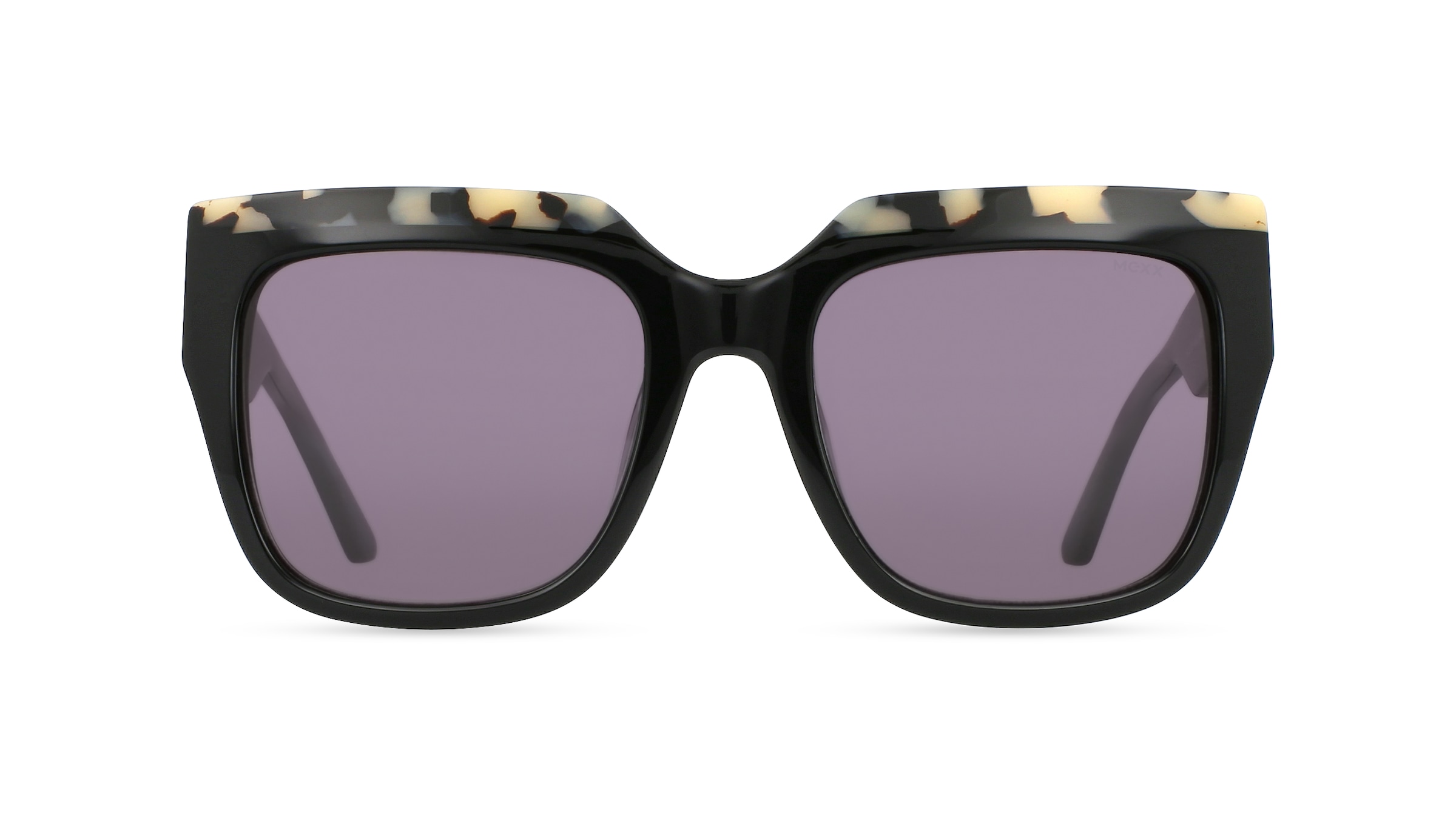 Mexx Eyes 6493 Damen-Sonnenbrille Vollrand Eckig Kunststoff-Gestell, schwarz