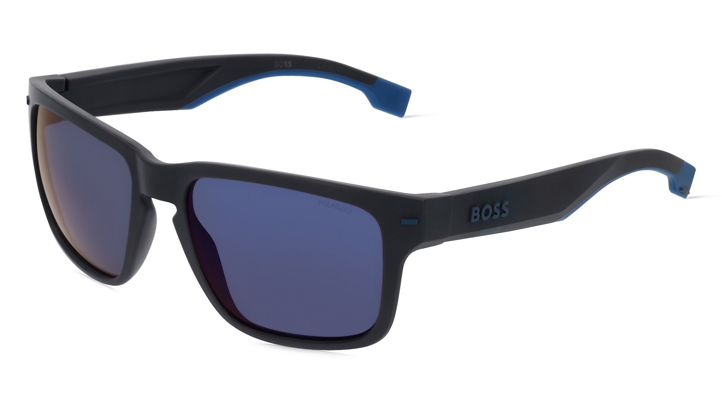 Hugo Boss Boss 1497/S Herren-Sonnenbrille Vollrand Quadratisch Kunststoff-Gestell, Grau