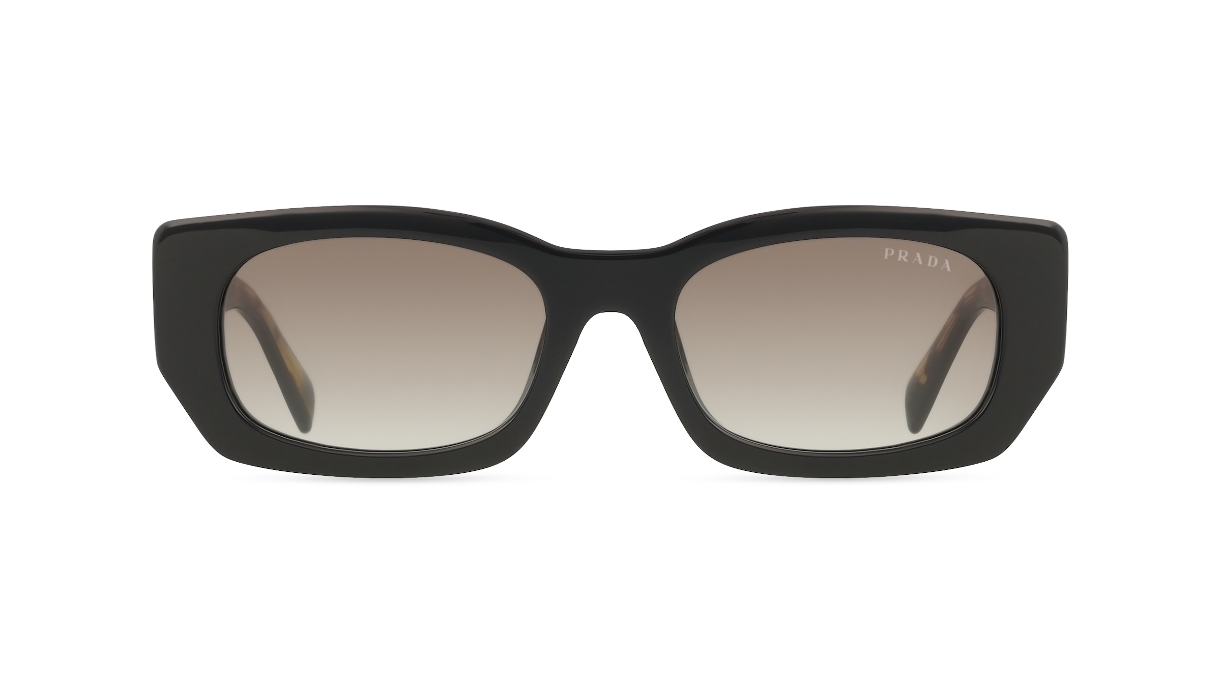Prada 0PR B05S Damen-Sonnenbrille Vollrand Pilot Acetat-Gestell, schwarz