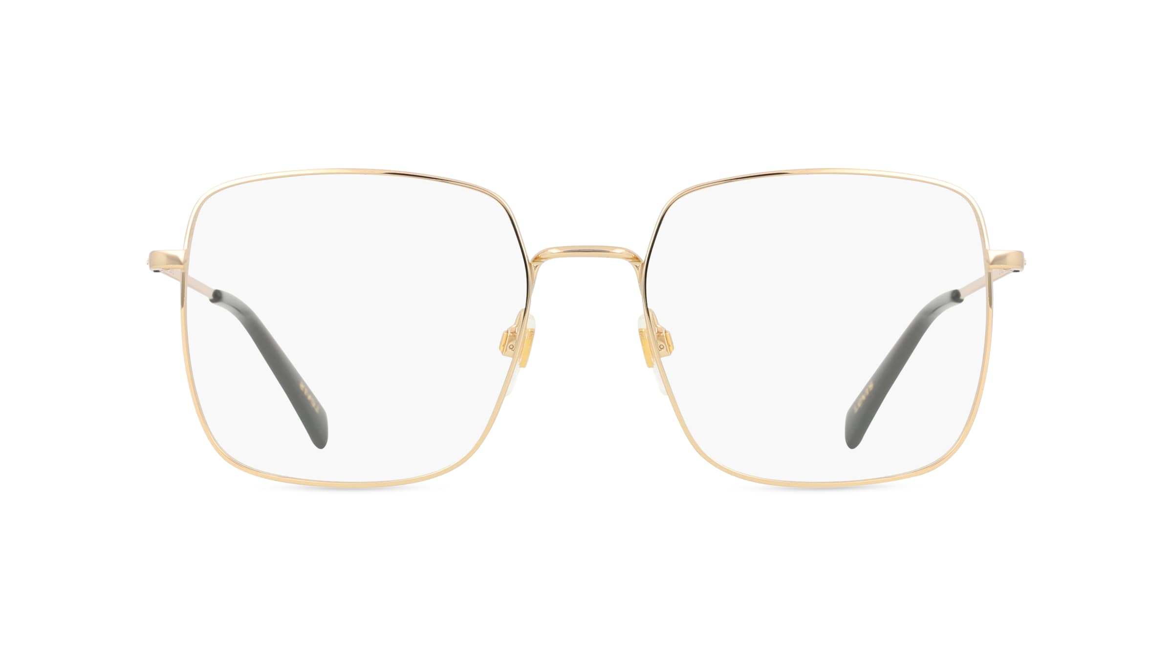 Levi's LV1010 Damen-Brille inkl. Gläser Vollrand Eckig Metall-Gestell 56mm/17mm/145mm, Gold