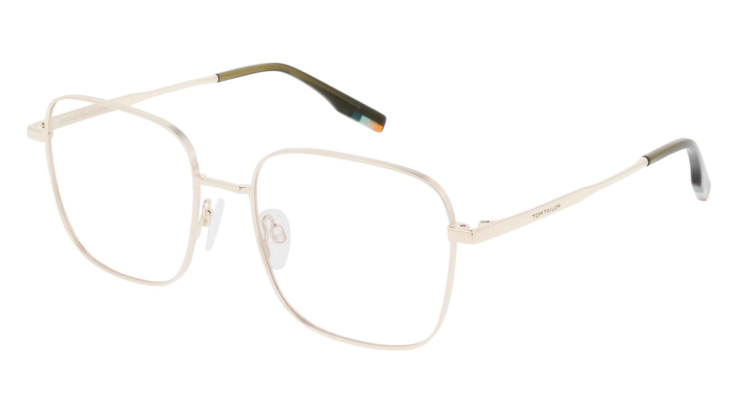 Tom Tailor 672010 Damen-Brille inkl. Gläser Vollrand Quadratisch Metall-Gestell 53/18/140, Gold