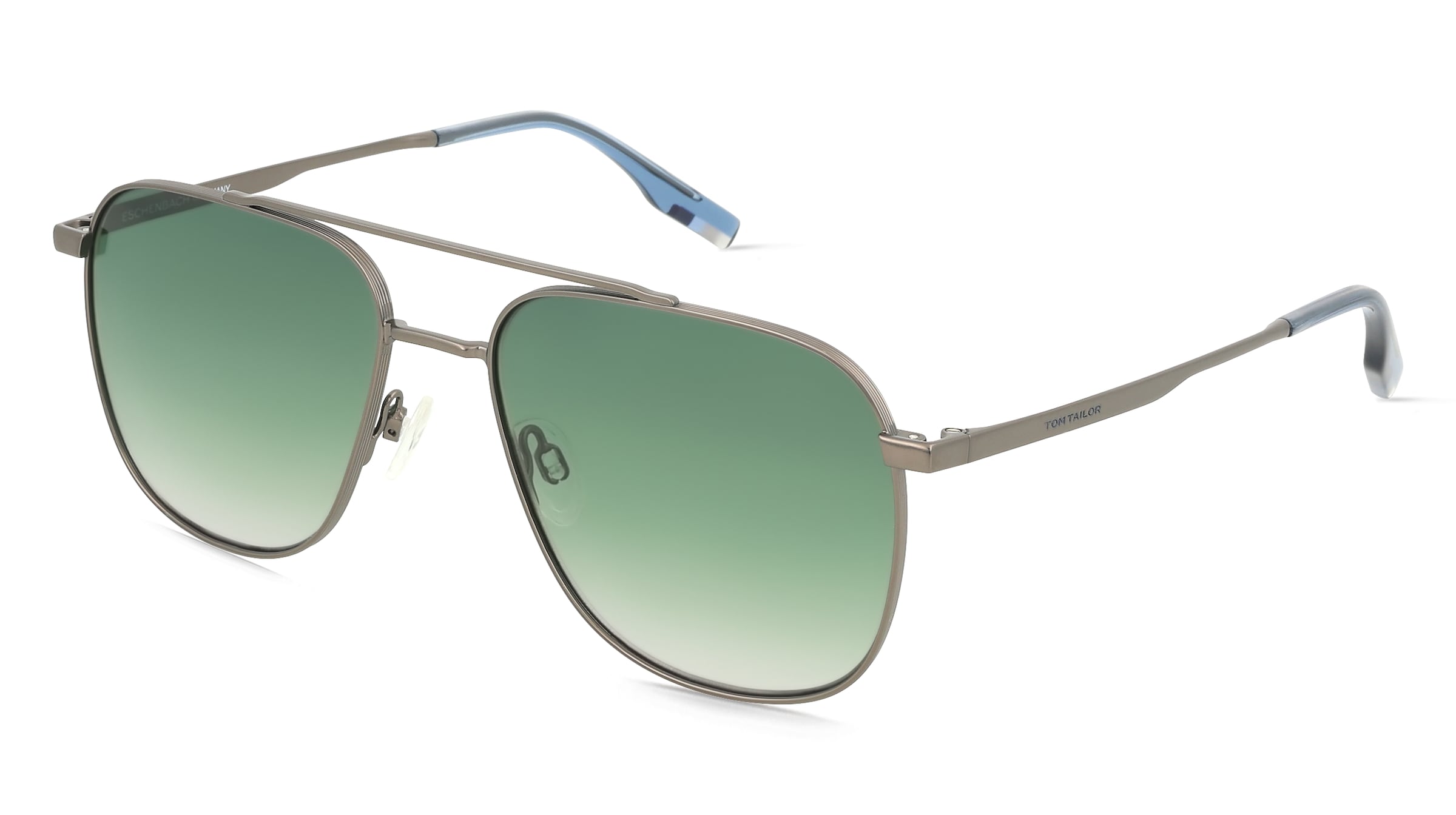 Tom Tailor 675004 Unisex-Sonnenbrille Vollrand Pilot Metall-Gestell, Grau