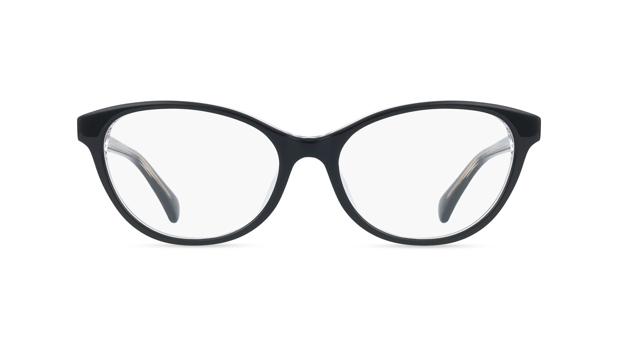 Ralph 0RA7186U Damen-Brille inkl. Gläser Vollrand Oval Acetat-Gestell 53/16/140, Schwarz