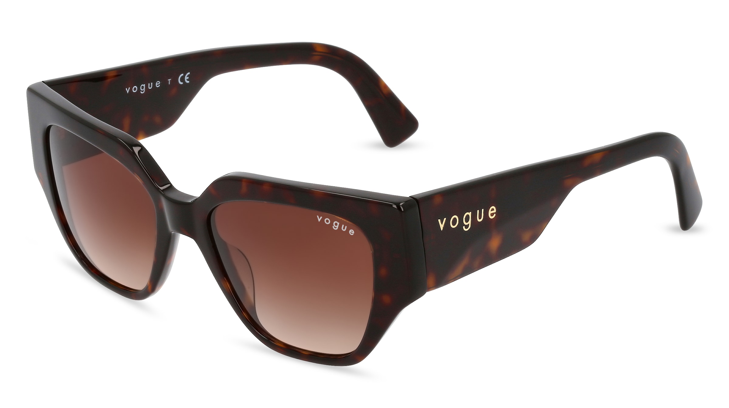 Vogue eyewear VO5409S Damen-Sonnenbrille Vollrand Quadratisch Acetat-Gestell, Havanna
