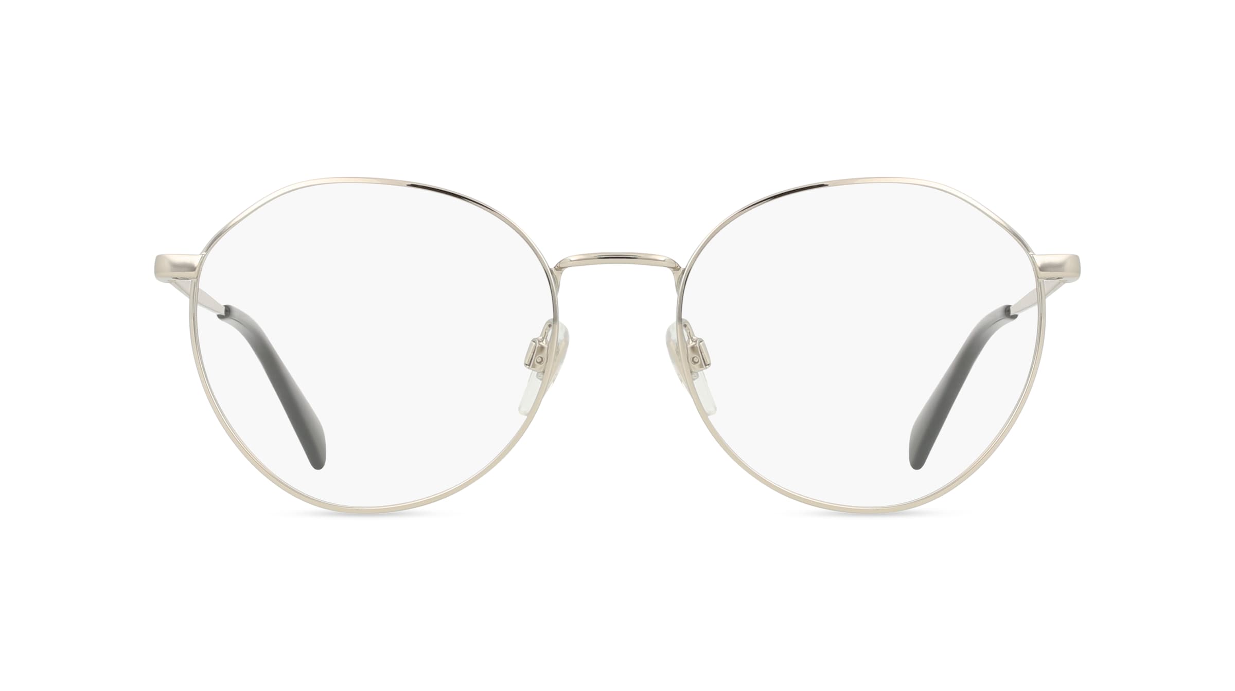 Levi's LV 1059 Unisex-Brille inkl. Gläser Vollrand Rund Metall-Gestell 53mm/19mm/140mm, silber