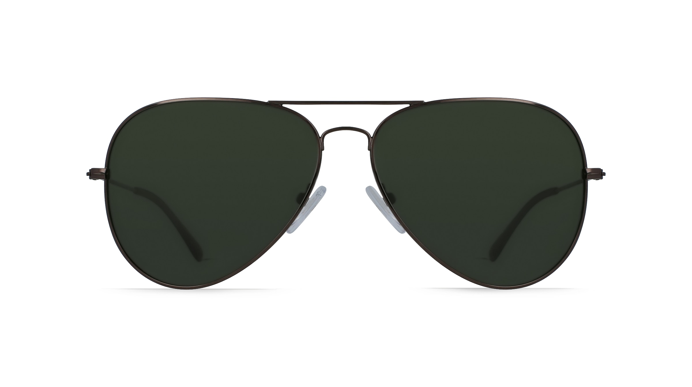 Fielmann BD 277 SUN CL Unisex-Sonnenbrille Vollrand Pilot Edelstahl-Gestell, grau