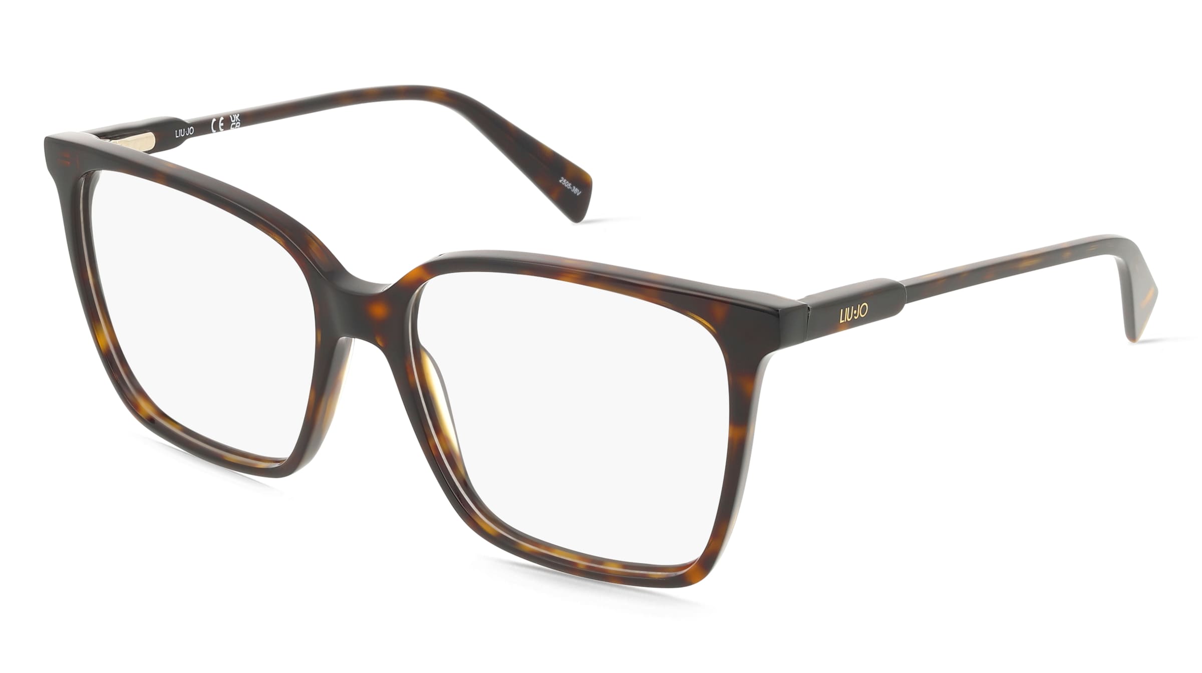 Liu Jo LJ2830 Damen-Brille inkl. Gläser Vollrand Eckig Acetat-Gestell 55/16/140, Havanna