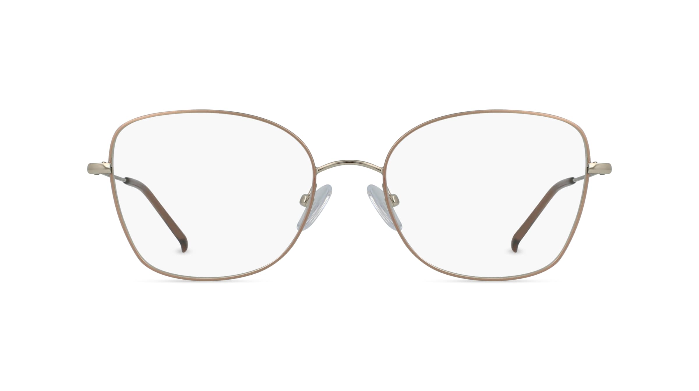 Fielmann BD 478 FA Damen-Brille inkl. Gläser Vollrand Butterfly Edelstahl-Gestell 53mm/18mm/140mm, gold