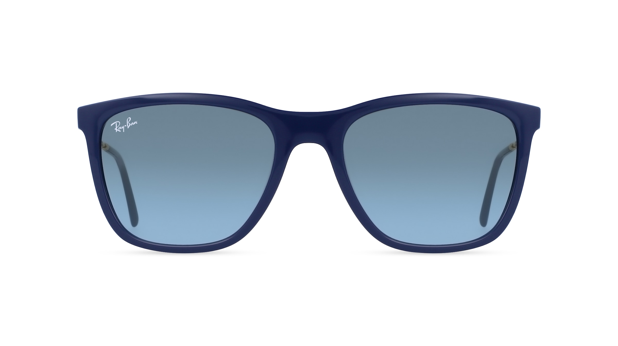 Ray-Ban RB 4344 Damen-Sonnenbrille Vollrand Eckig Kunststoff-Gestell, blau