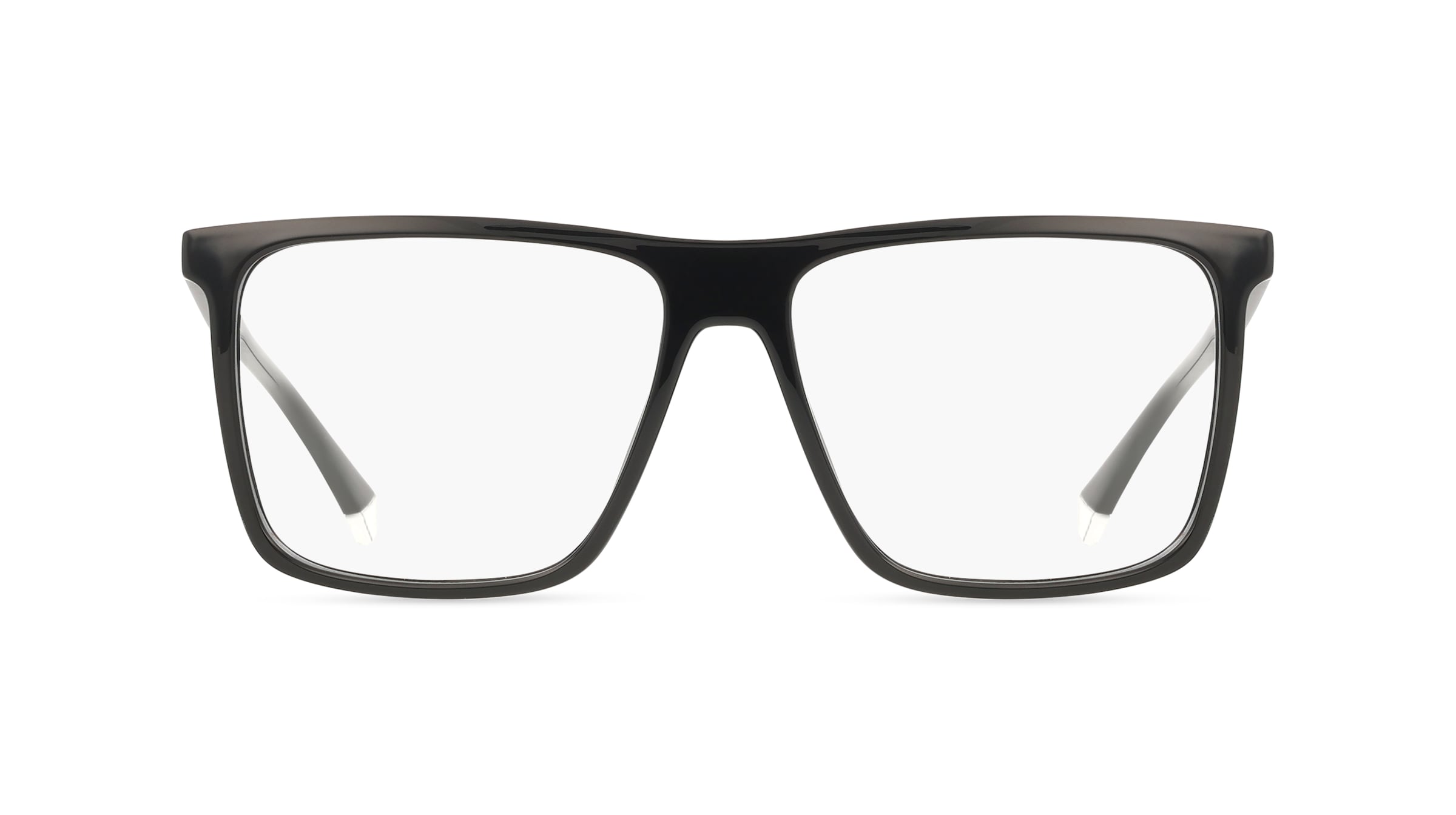 Polaroid PLDD589 Herren-Brille inkl. Gläser Vollrand Eckig Kunststoff-Gestell 57/15/145, Schwarz