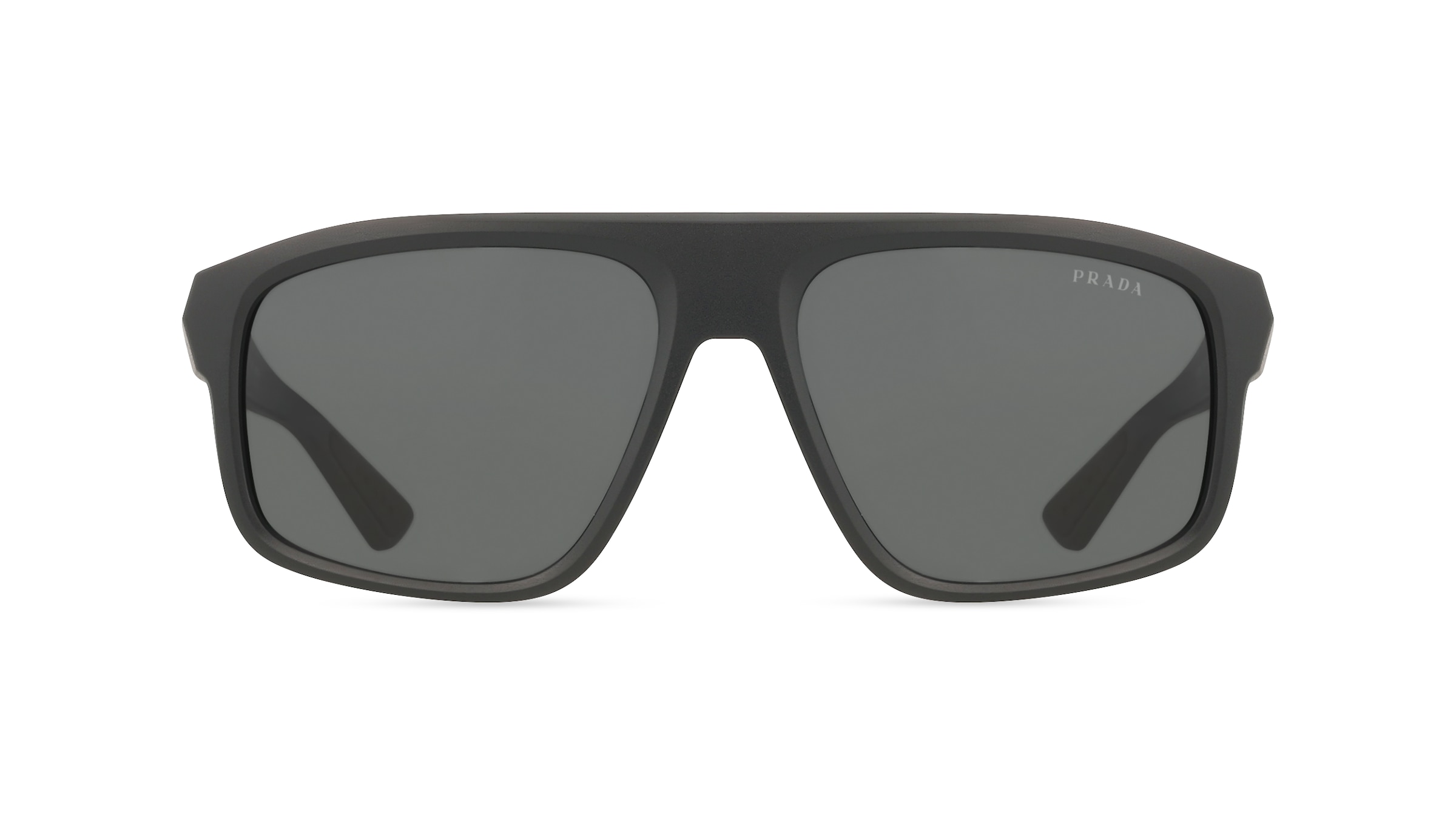 Prada Linea Rossa 0PS B02S Herren-Sonnenbrille Vollrand Quadratisch Kunststoff-Gestell, schwarz
