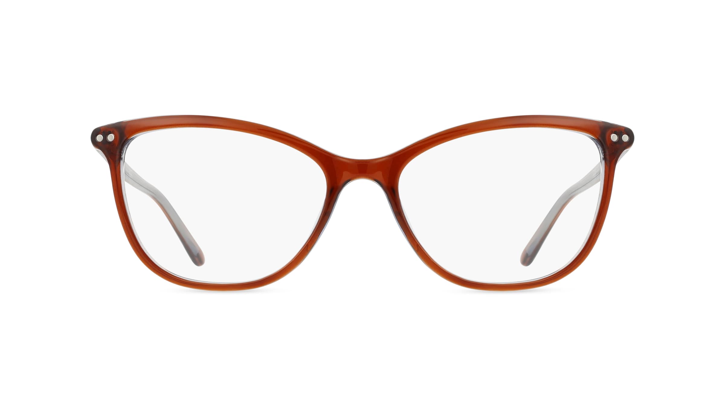 Fielmann OU 051 FLEX CL Damen-Brille inkl. Gläser Vollrand Butterfly Acetat-Gestell 52mm/17mm/140mm, braun