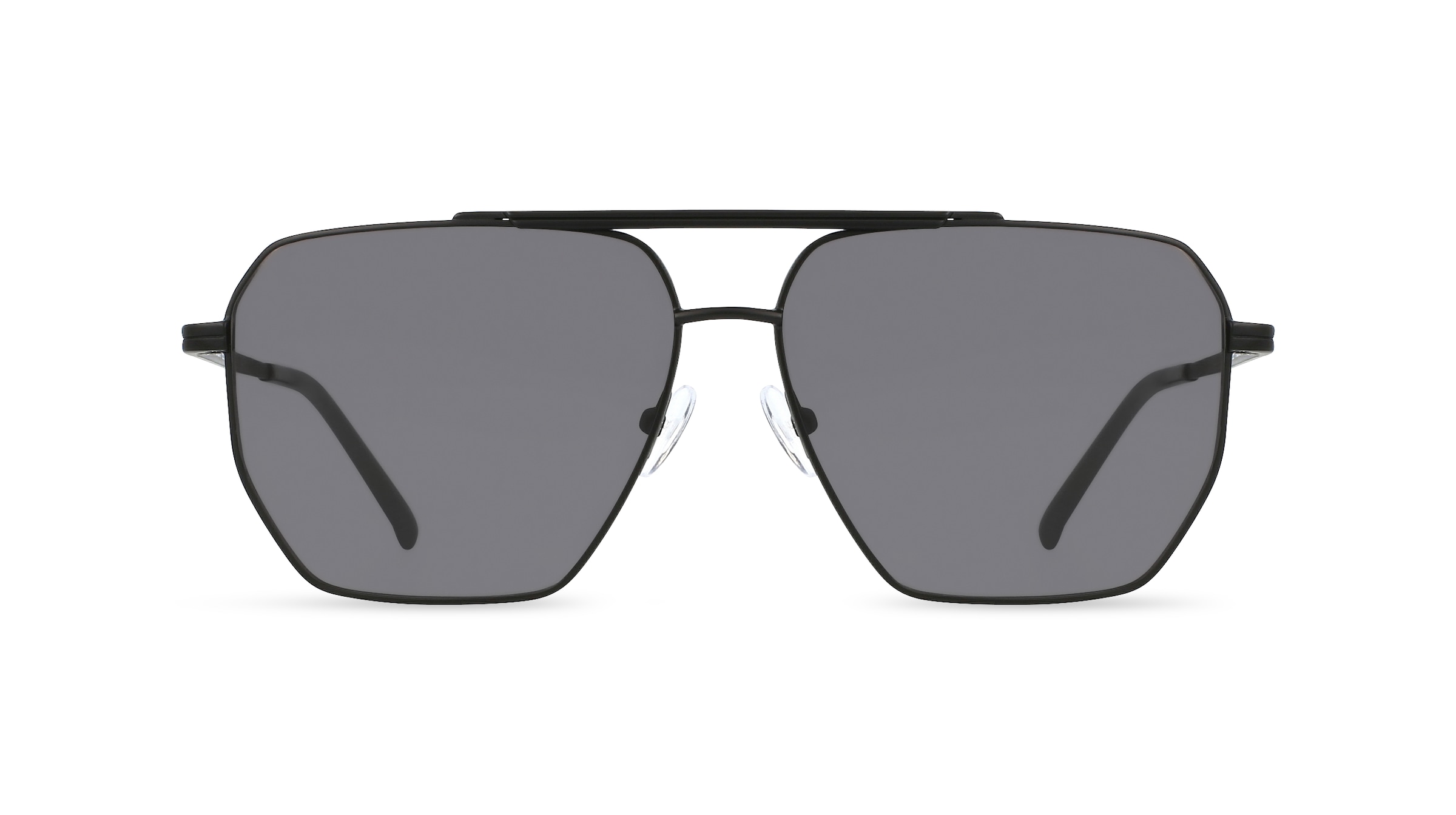 Fielmann BE 028 SUN CL Herren-Sonnenbrille Vollrand Eckig Edelstahl-Gestell, schwarz