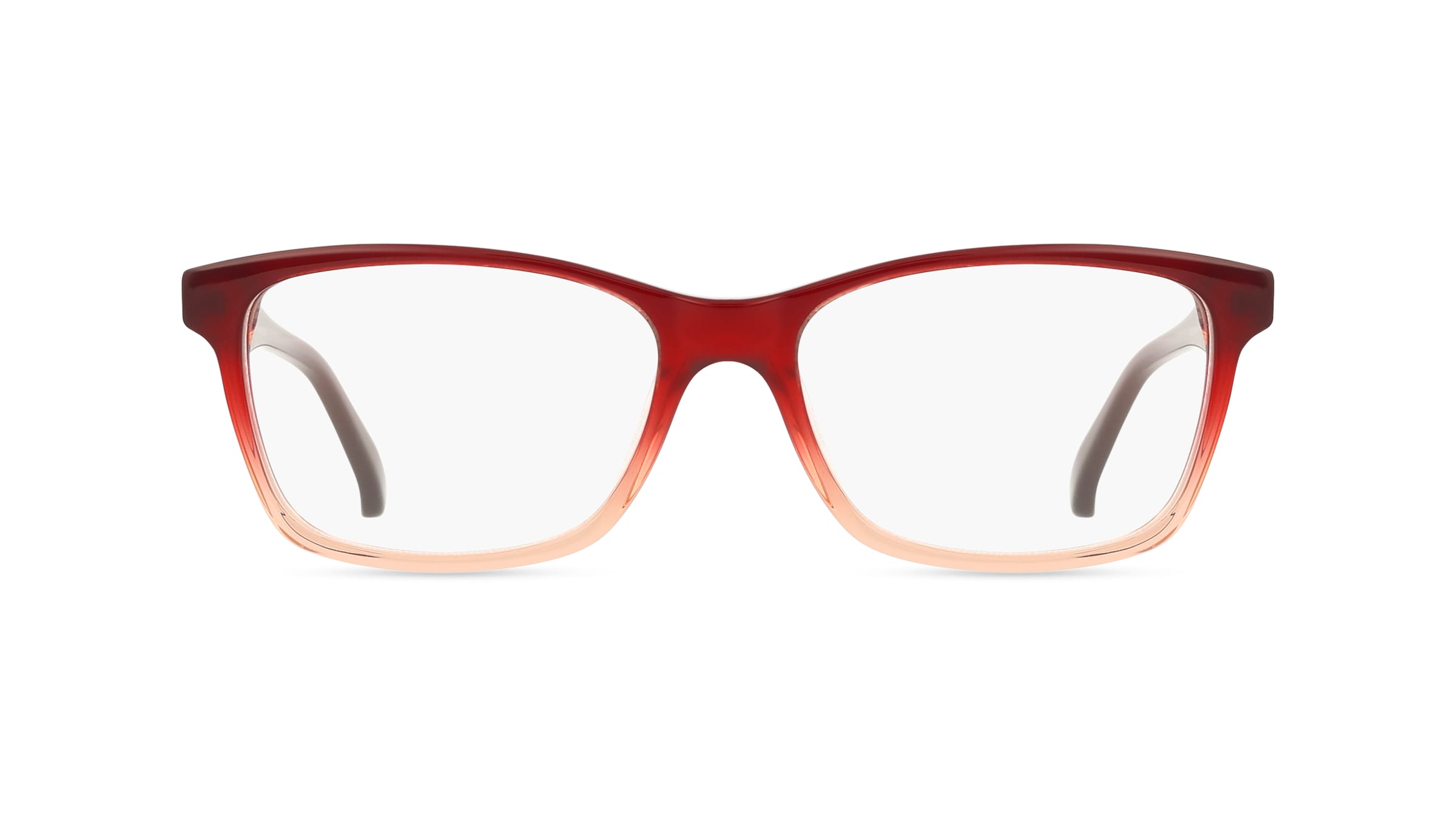 Fielmann ABC 077 FLEX CL KAREN Damen-Brille inkl. Gläser Vollrand Eckig Acetat-Gestell 53mm/16mm/140mm, rot