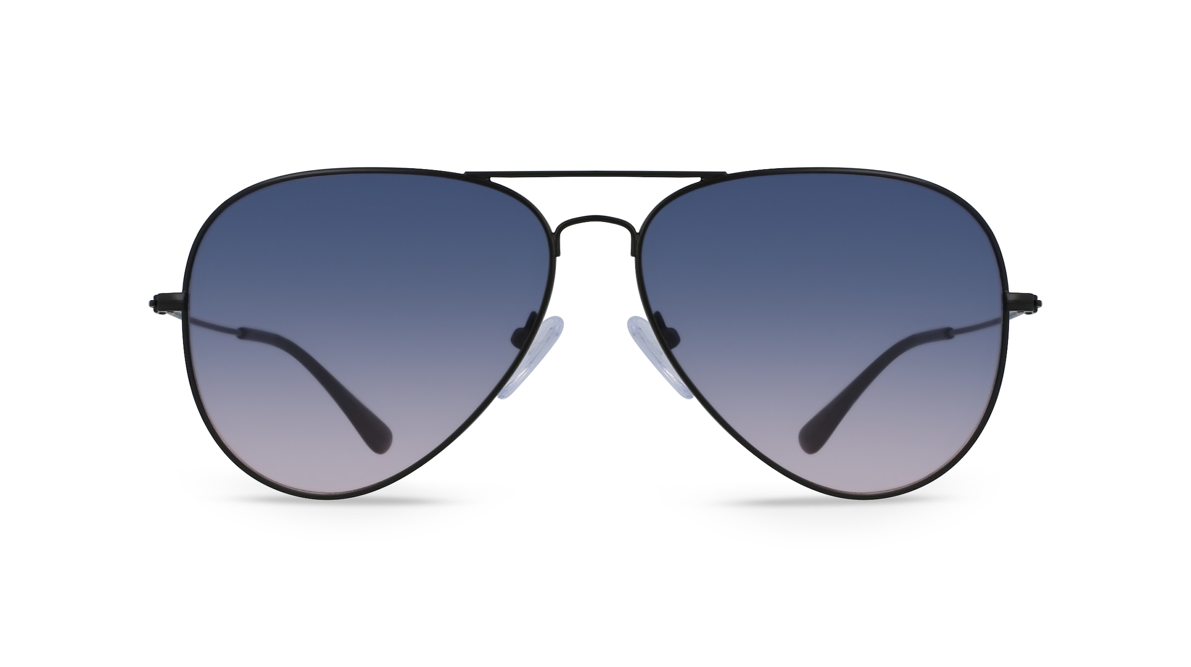 Fielmann BD 277 SUN CL Unisex-Sonnenbrille Vollrand Pilot Edelstahl-Gestell, schwarz