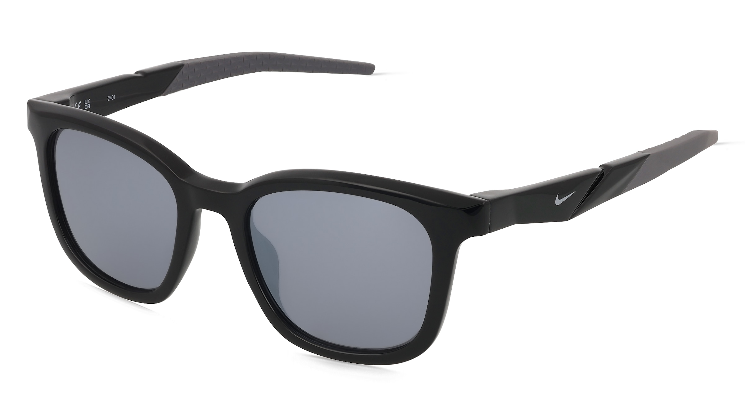 Nike RADEON 2 FV2405 Unisex-Sonnenbrille Vollrand Quadratisch Acetat Spritzguss-Gestell, Schwarz