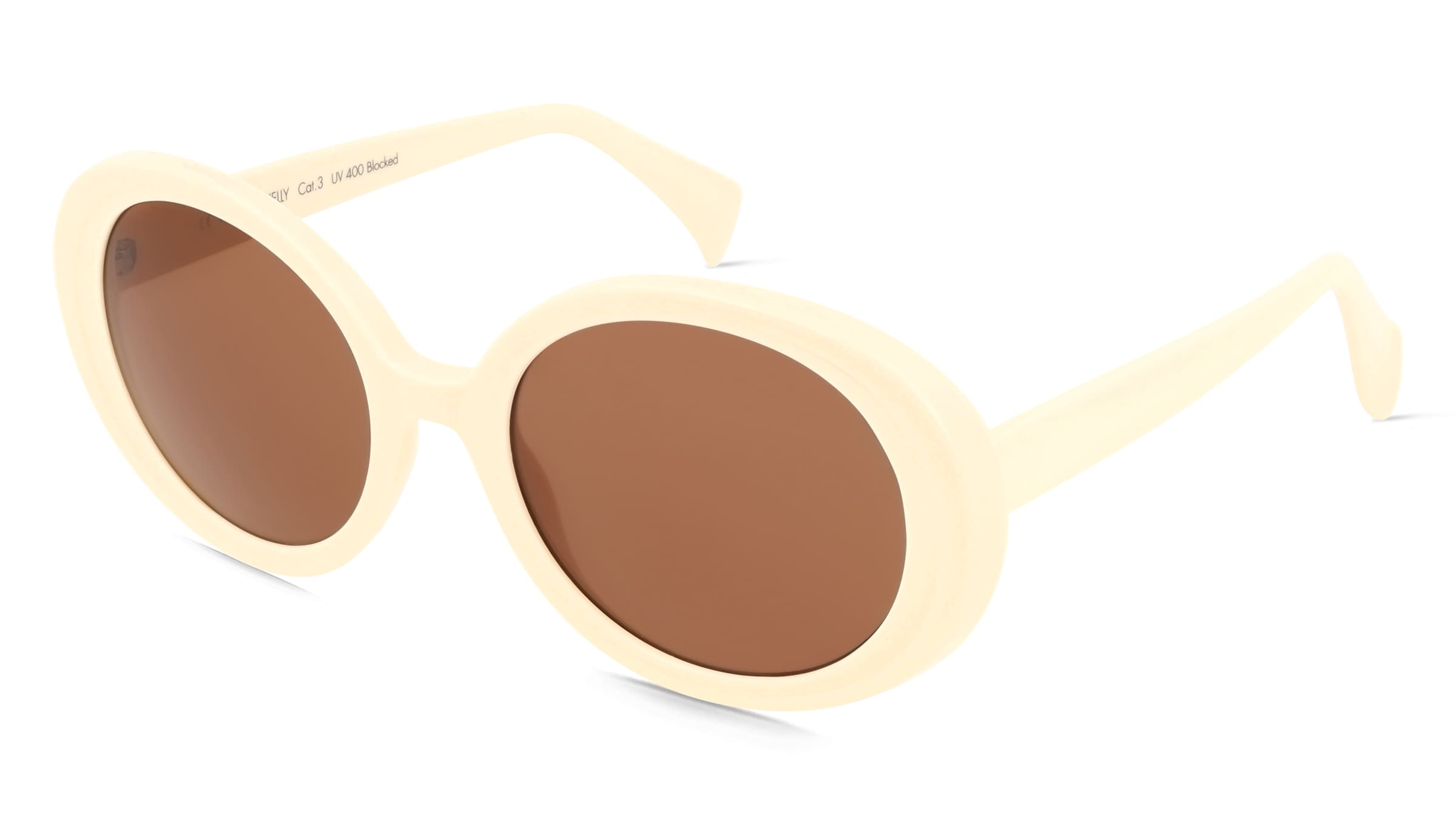 Fielmann MC 639 SUN FA KELLY Damen-Sonnenbrille Vollrand Oval Propionat-Gestell, Beige