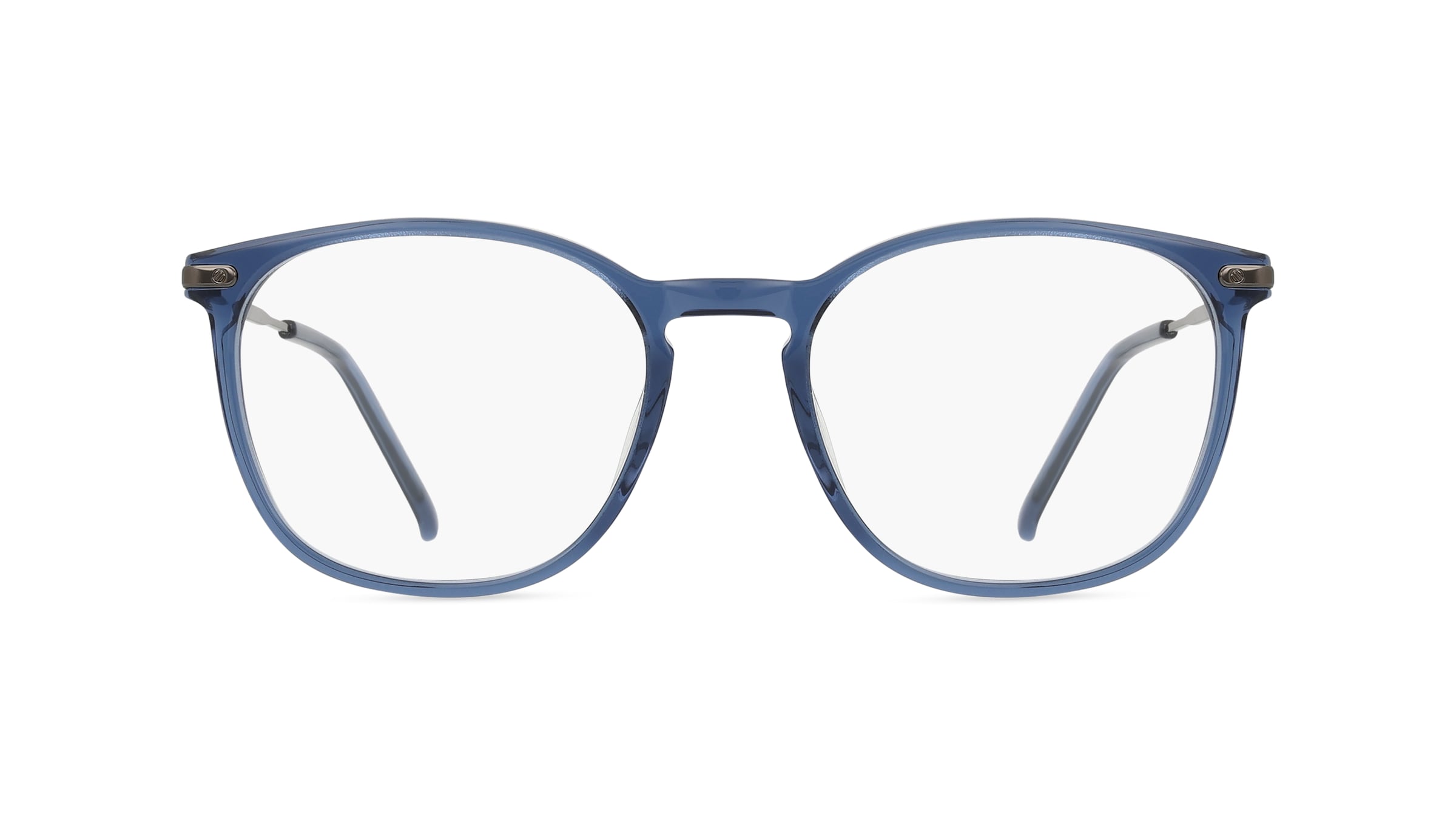 Fielmann MI 059 CL Herren-Brille inkl. Gläser Vollrand Panto Acetat-Gestell 52mm/19mm/145mm, blau