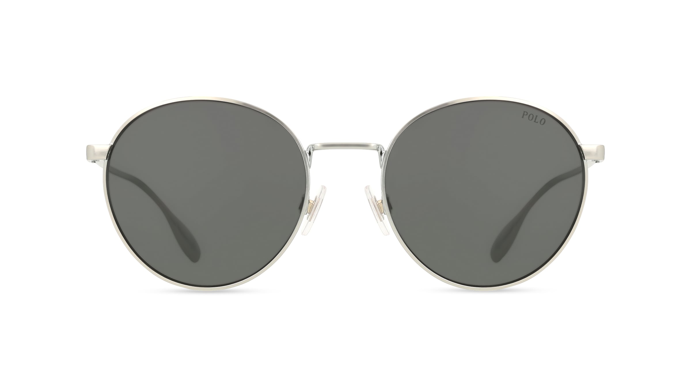 Polo Ralph Lauren 0PH3158 Herren-Sonnenbrille Vollrand Rund Metall-Gestell, Silber