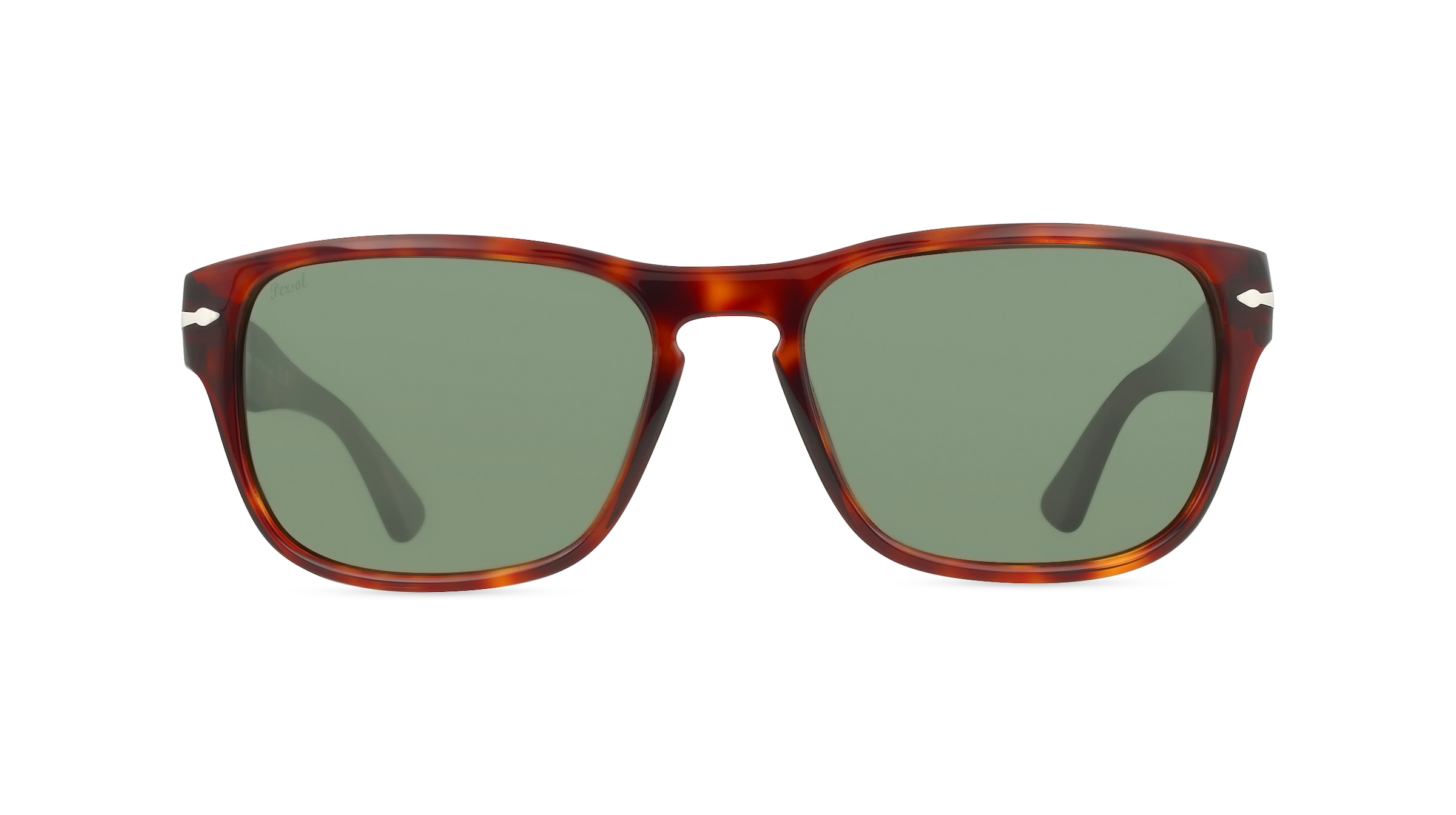 Persol PO3341S Damen-Sonnenbrille Vollrand Panto Acetat-Gestell, braun