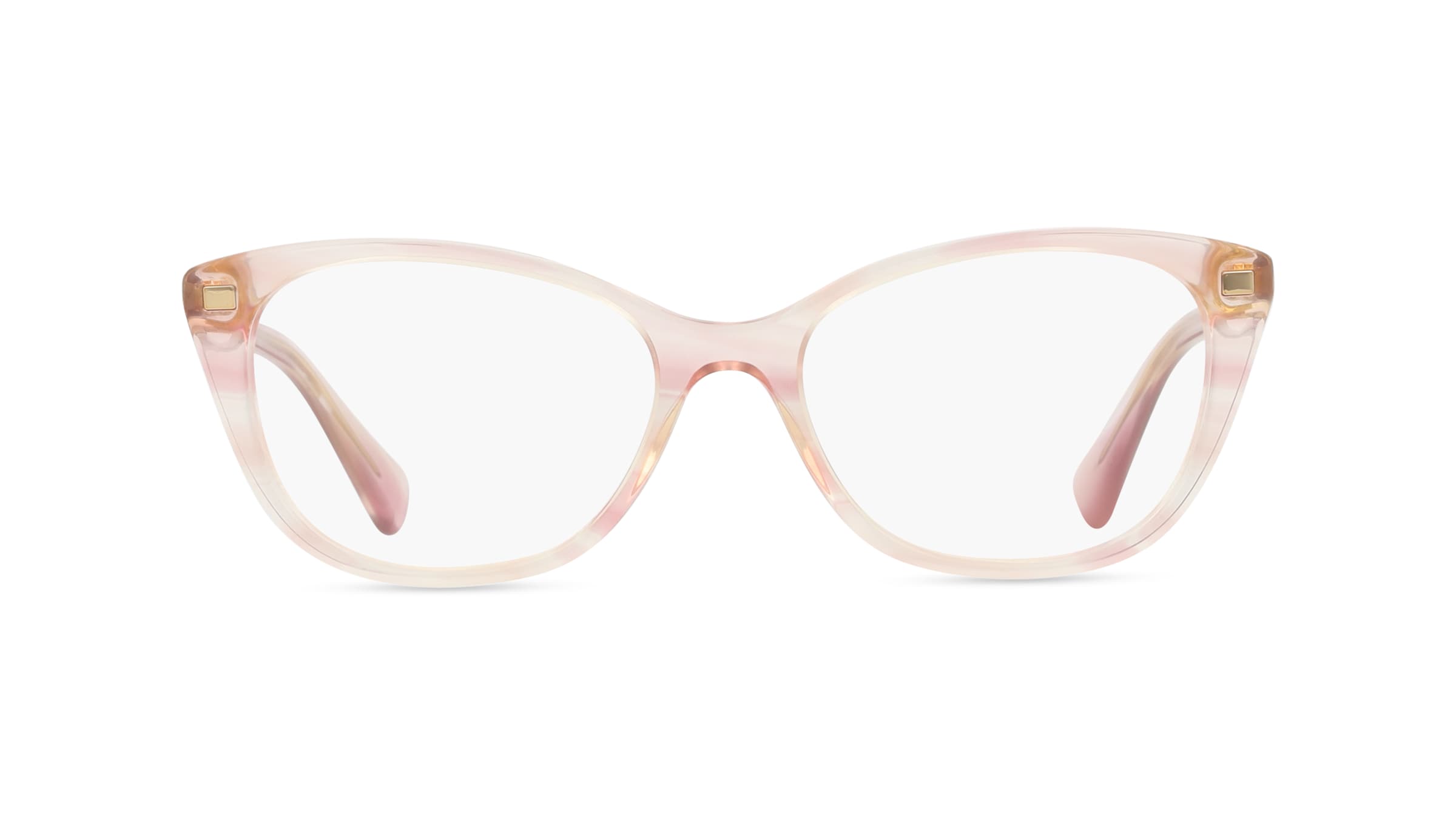 Ralph RA7146 Damen-Brille inkl. Gläser Vollrand Cateye Acetat-Gestell 51mm/17mm/145mm, pink