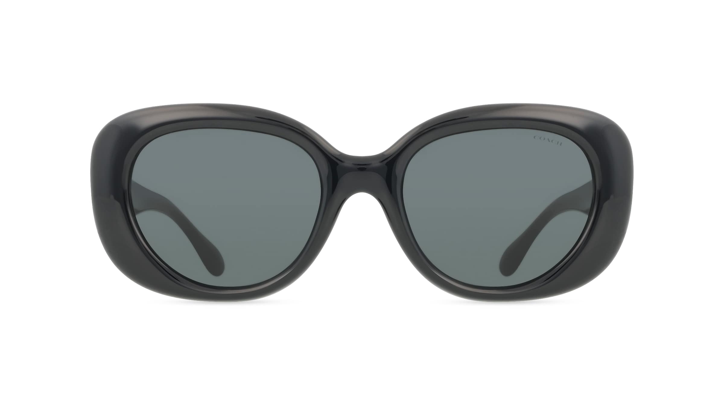 Coach 0HC8391U Damen-Sonnenbrille Vollrand Oval Kunststoff-Gestell, schwarz