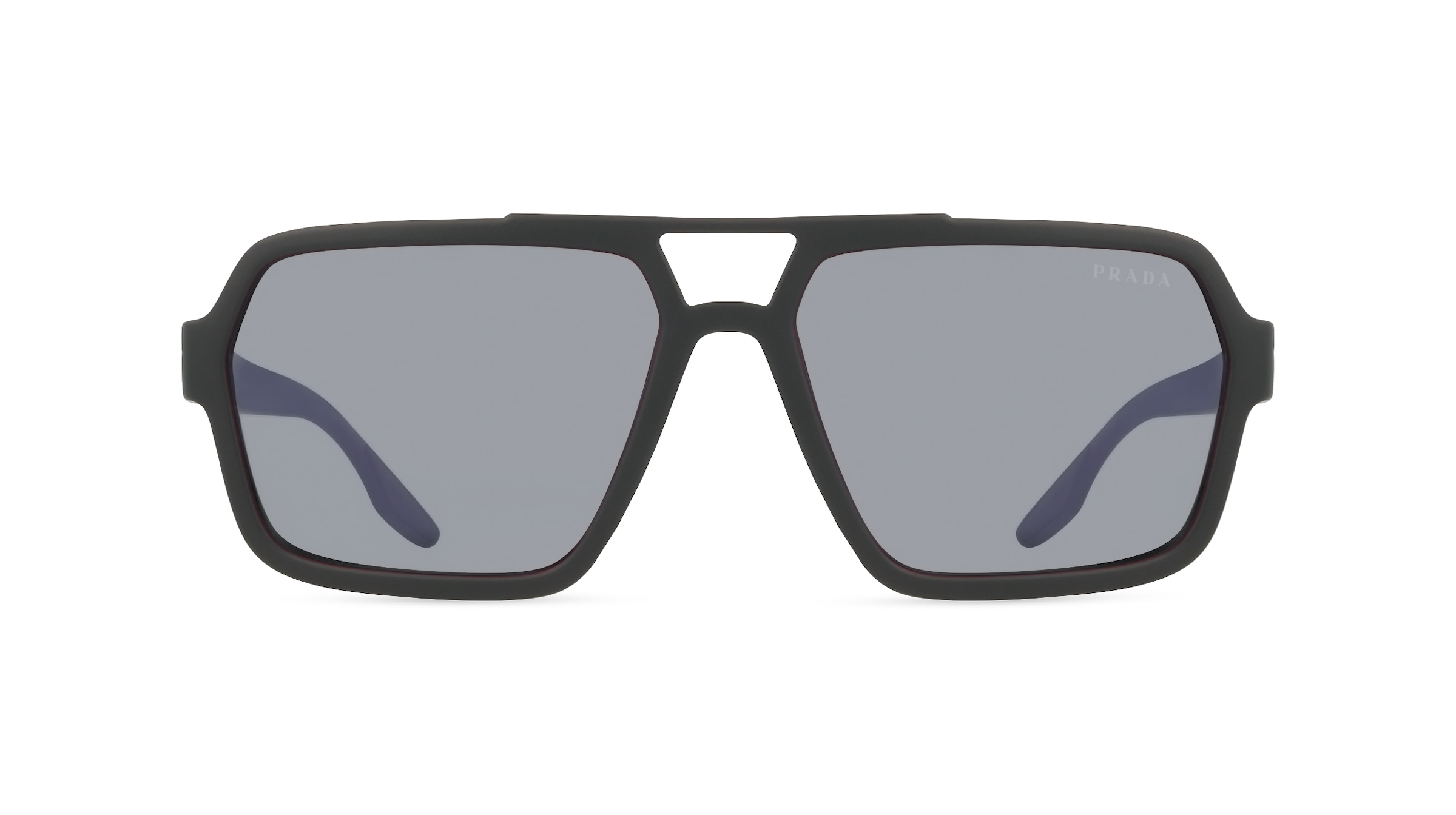 Prada Linea Rossa PS01XS Herren-Sonnenbrille Vollrand Eckig Kunststoff-Gestell, Schwarz