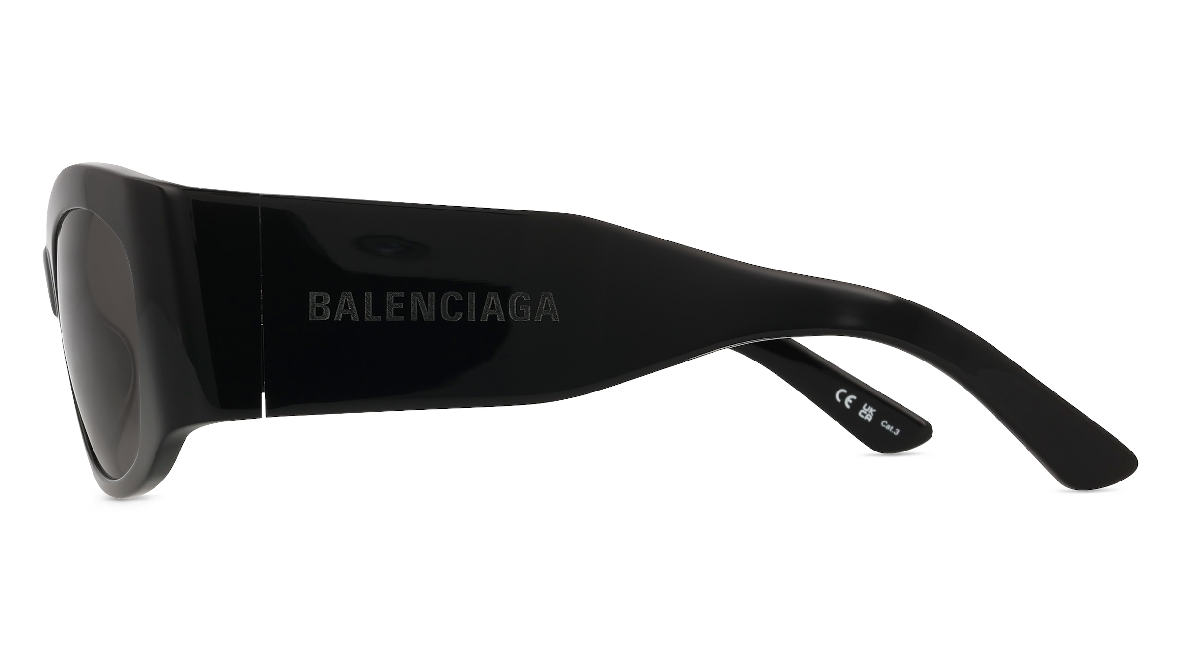 Thumbnail - Balenciaga BB0329S Damen-Sonnenbrille Vollrand Eckig Recycled Acetat-Gestell, schwarz